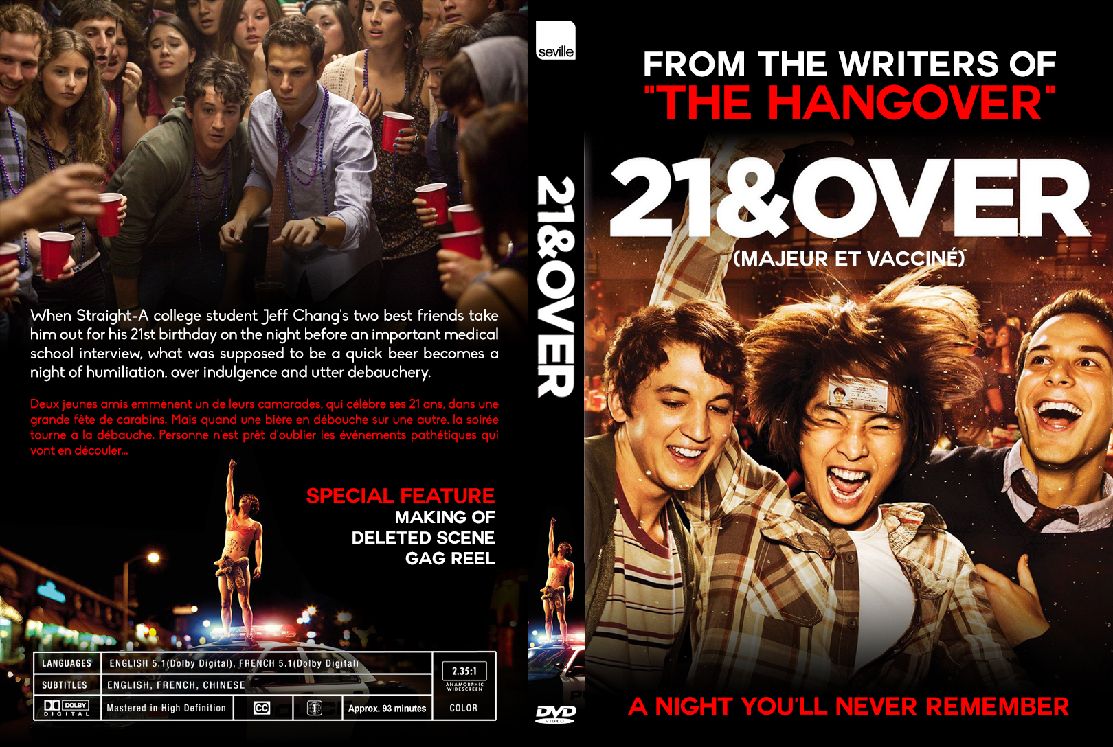 Jaquette DVD 21 & Over custom