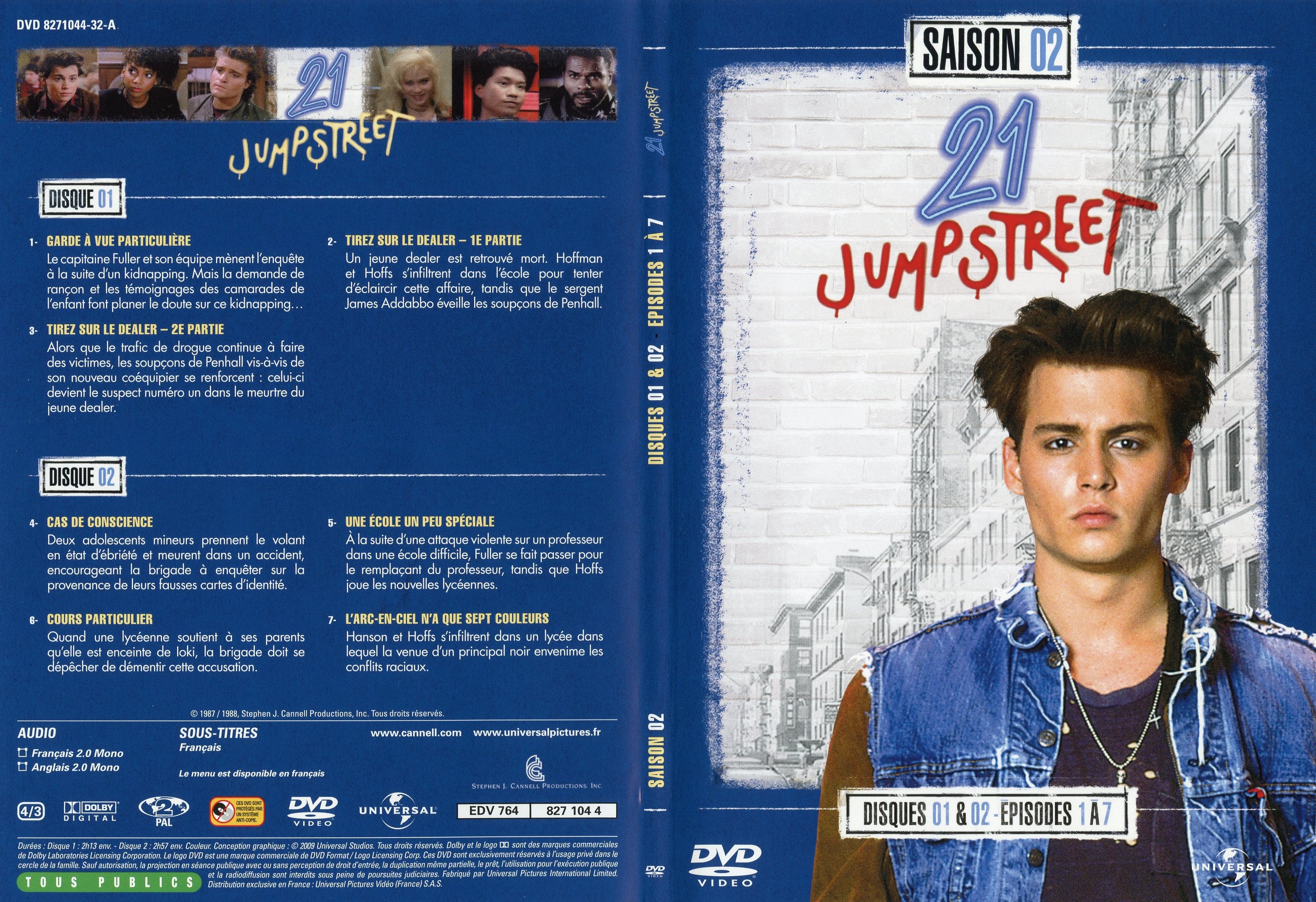 Jaquette DVD 21 jump street Saison 2 DVD 1