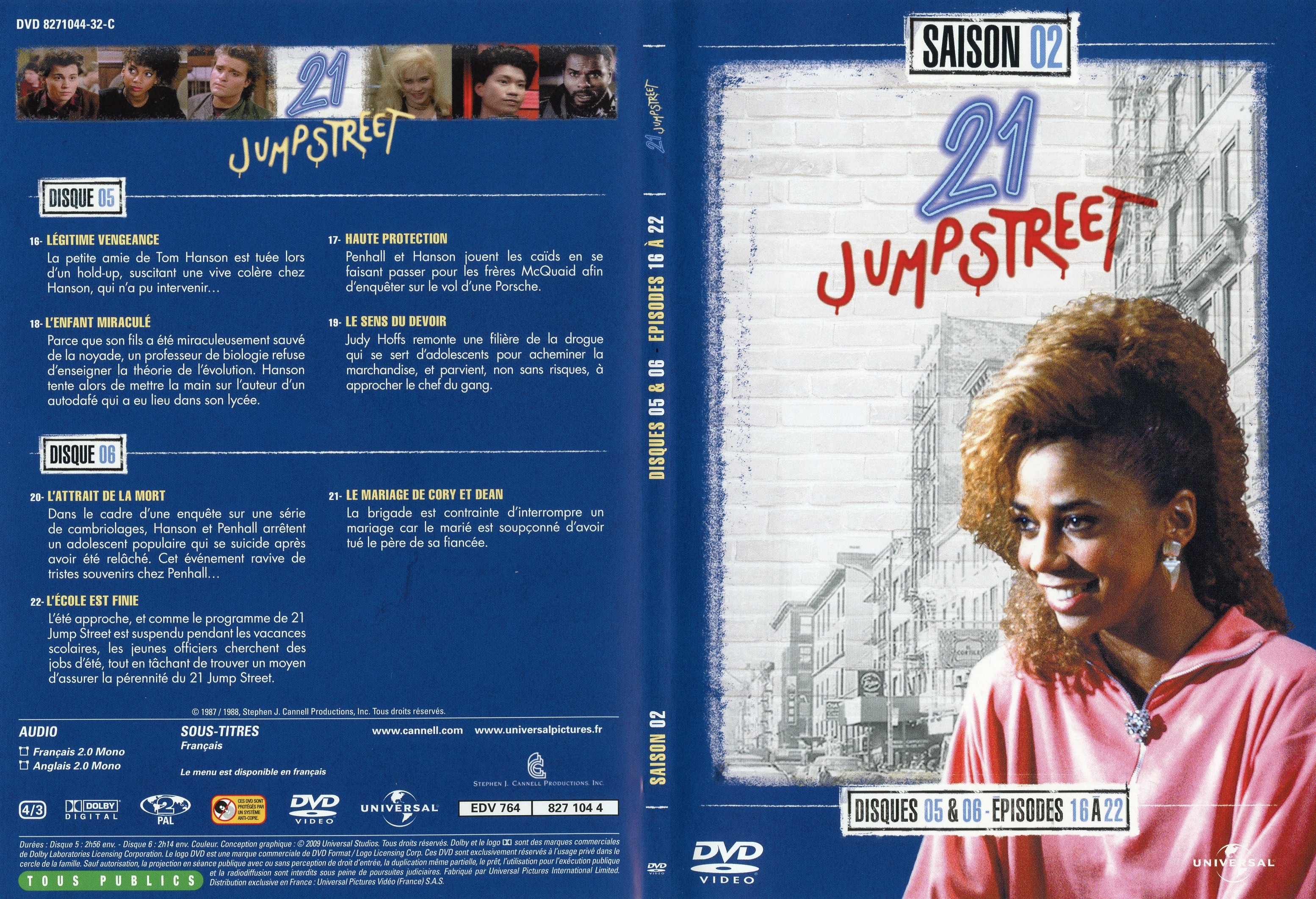 Jaquette DVD 21 jump street Saison 2 DVD 3
