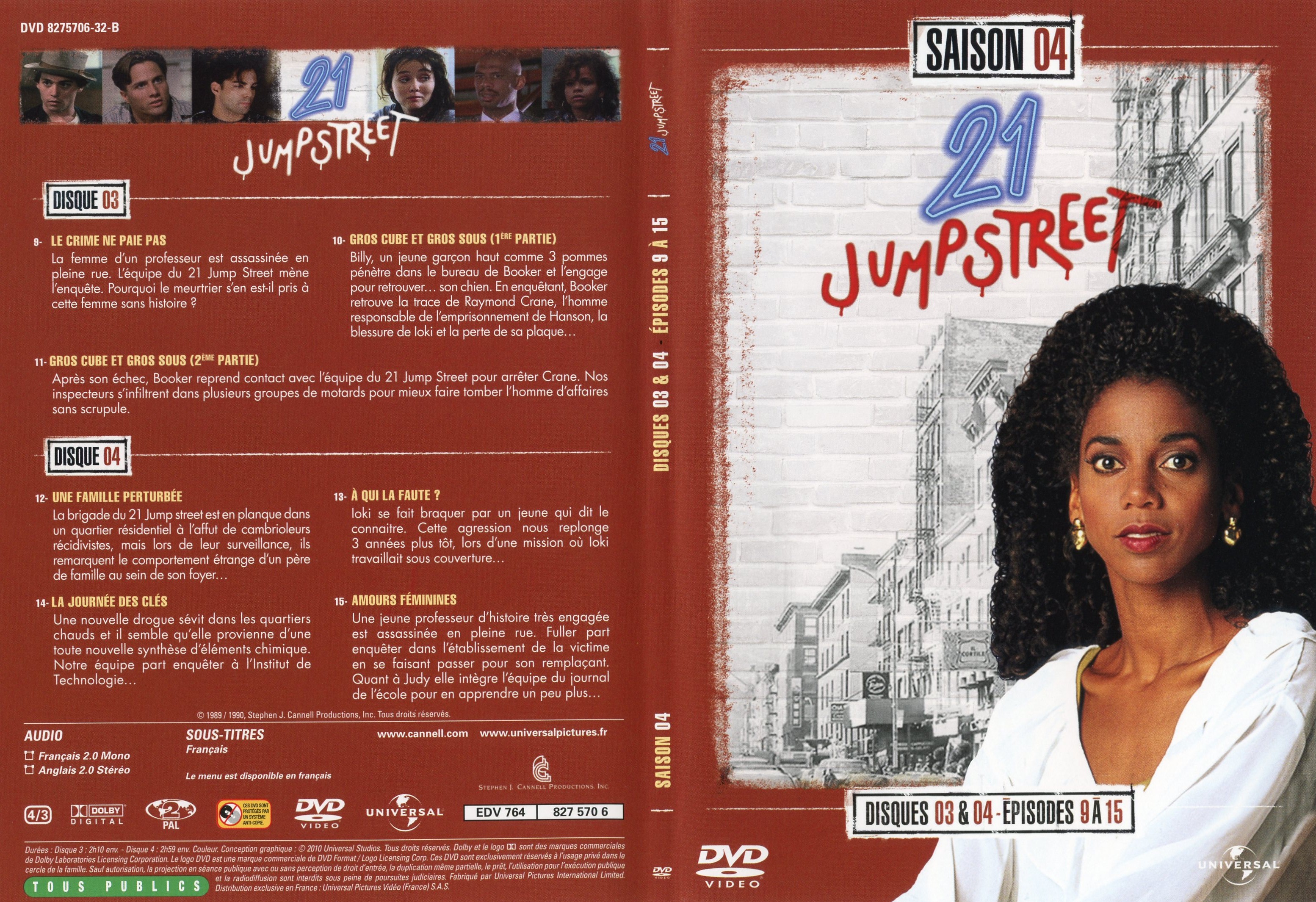Jaquette DVD 21 jump street Saison 4 DVD 2