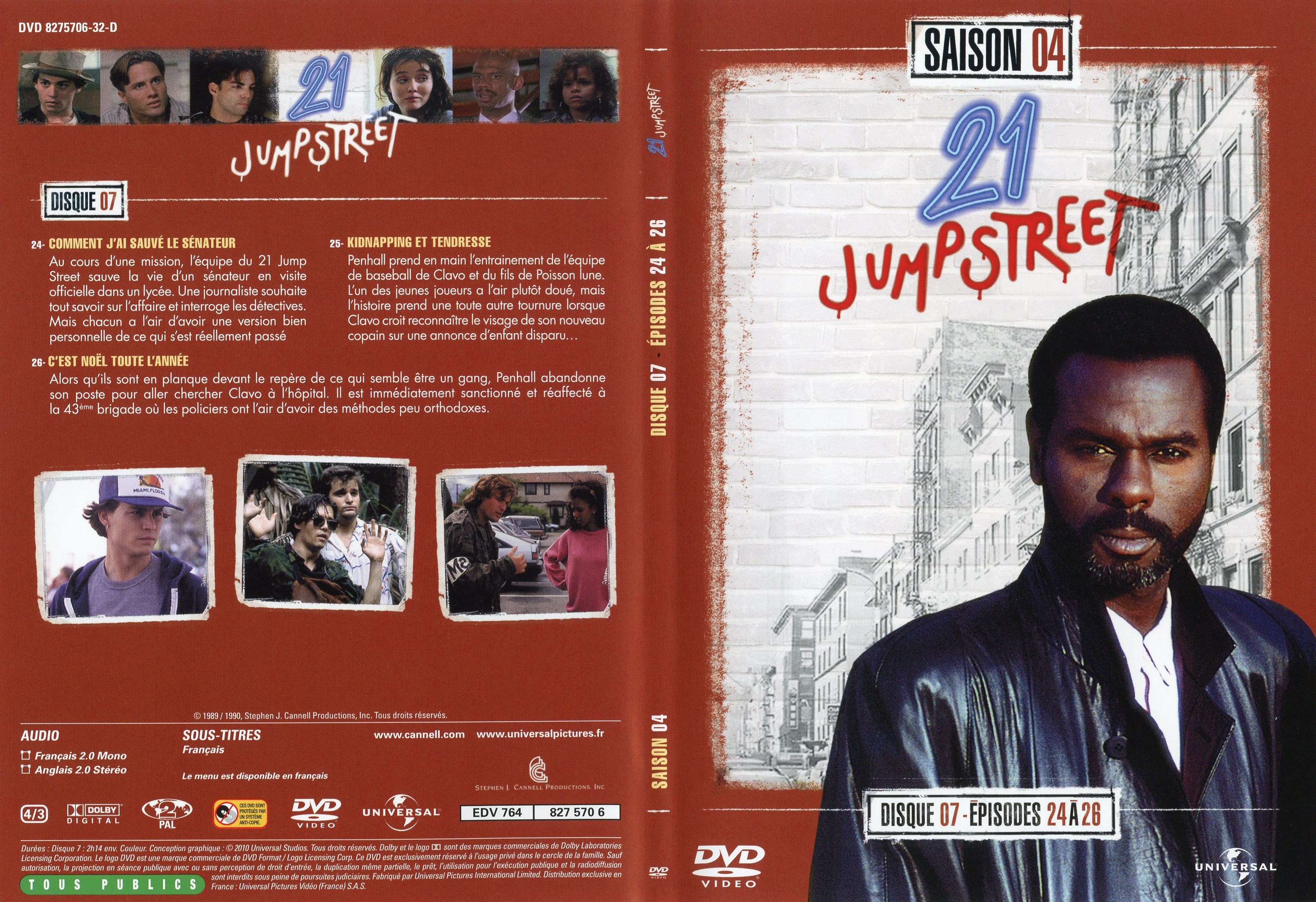 Jaquette DVD 21 jump street Saison 4 DVD 4