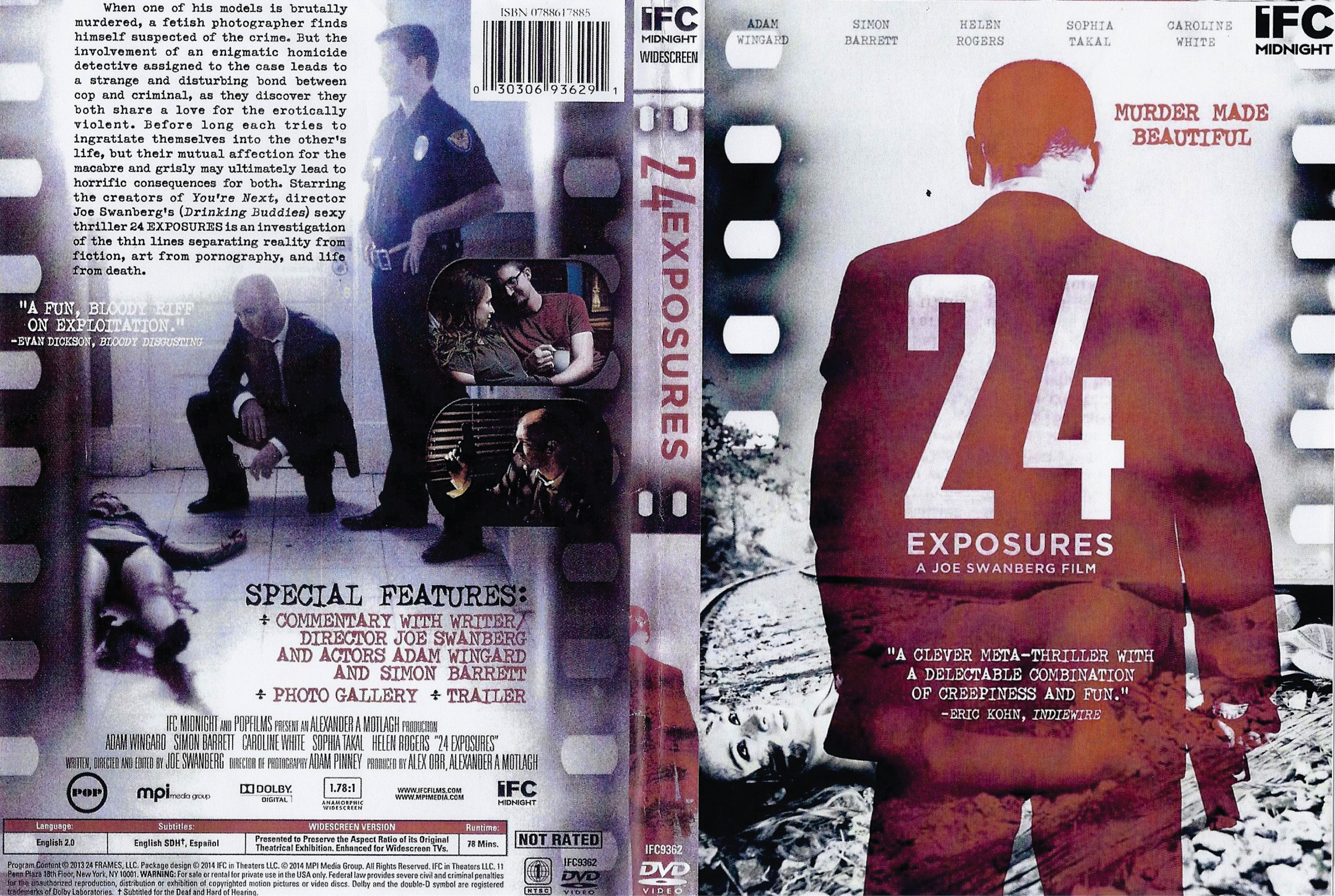 Jaquette DVD 24 Exposures custom Zone 1