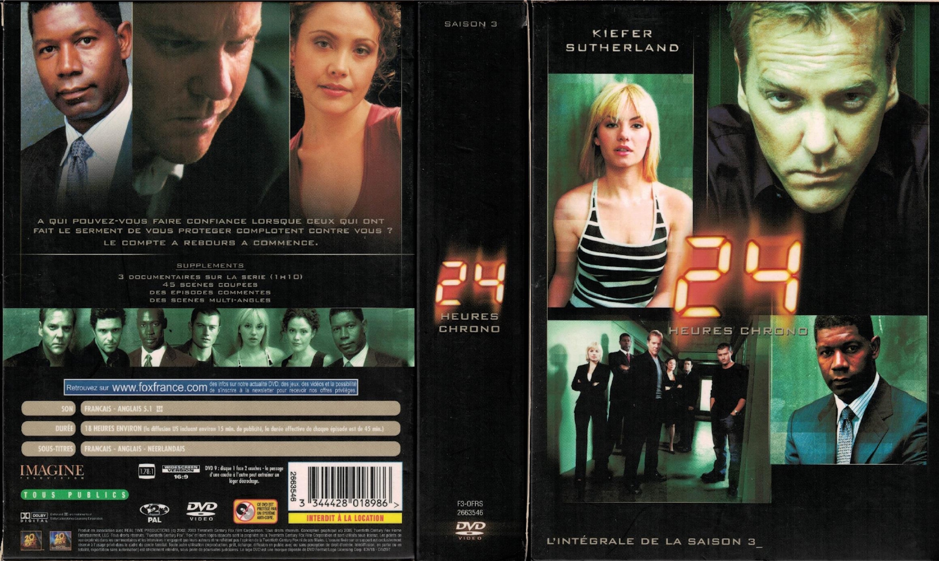 Jaquette DVD 24 Heures Chrono Saison 3 COFFRET