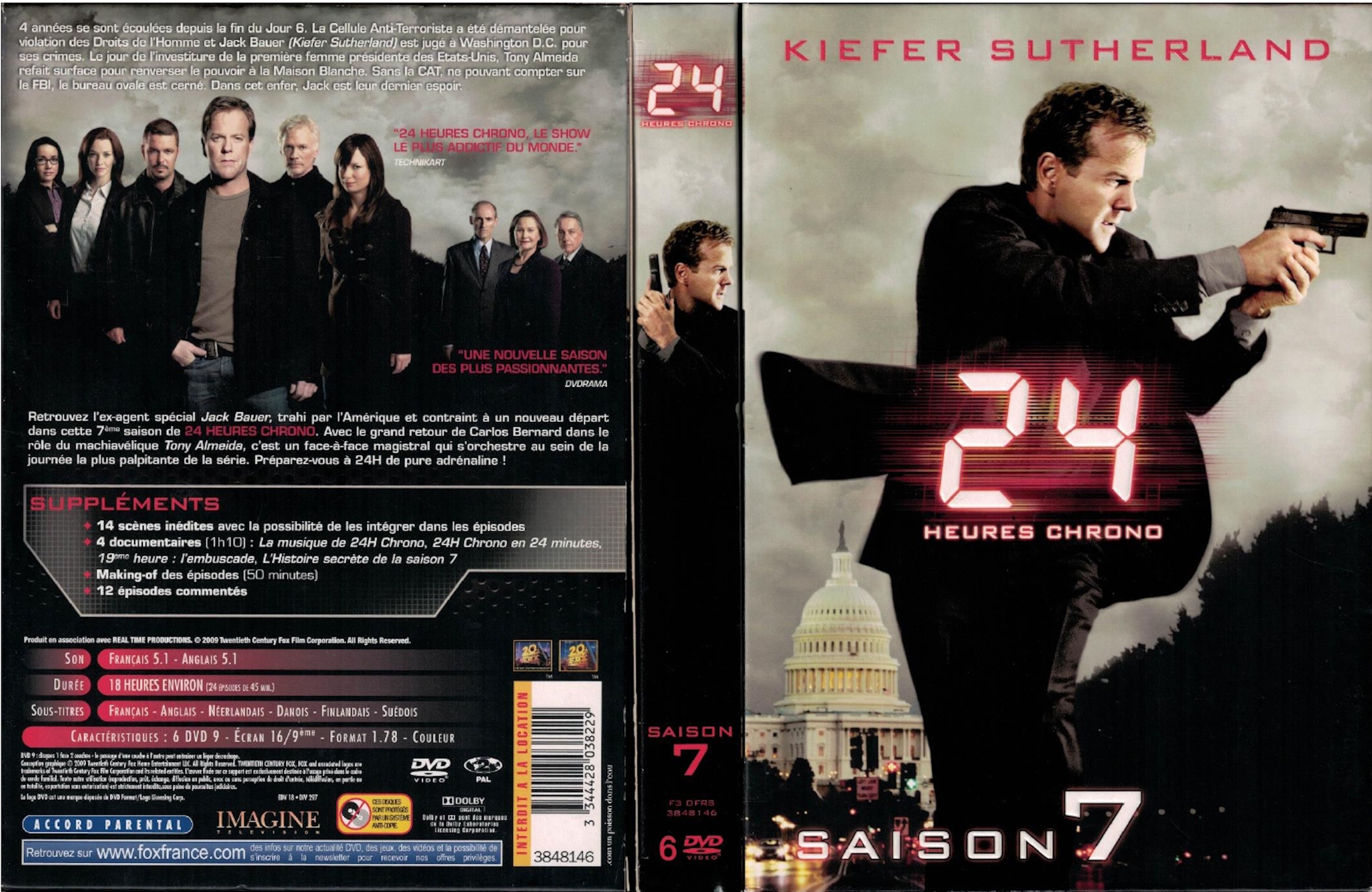 Jaquette DVD 24 Heures Chrono Saison 7 COFFRET