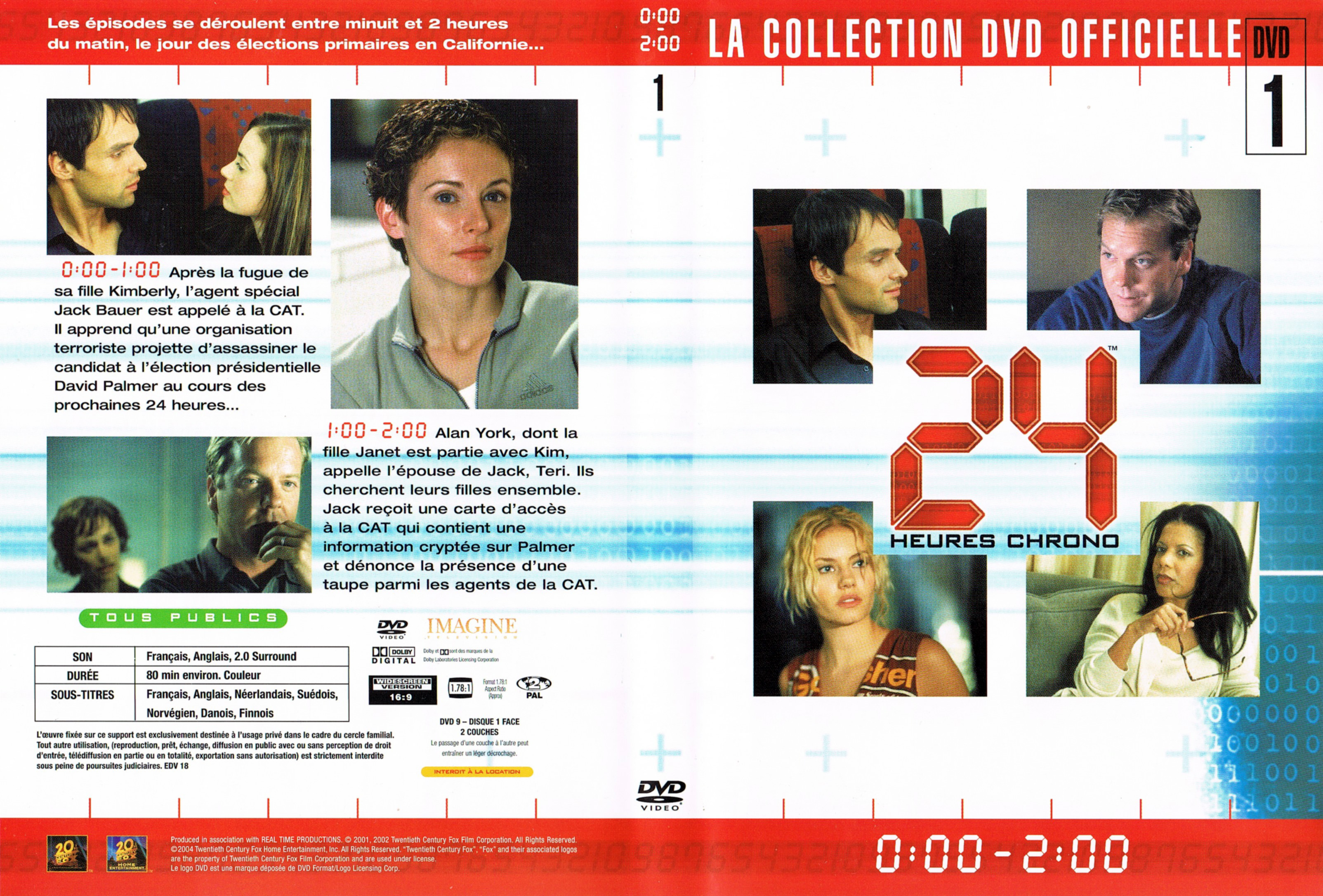 Jaquette DVD 24 Heures Chrono - La Collection DVD Officielle DVD 01