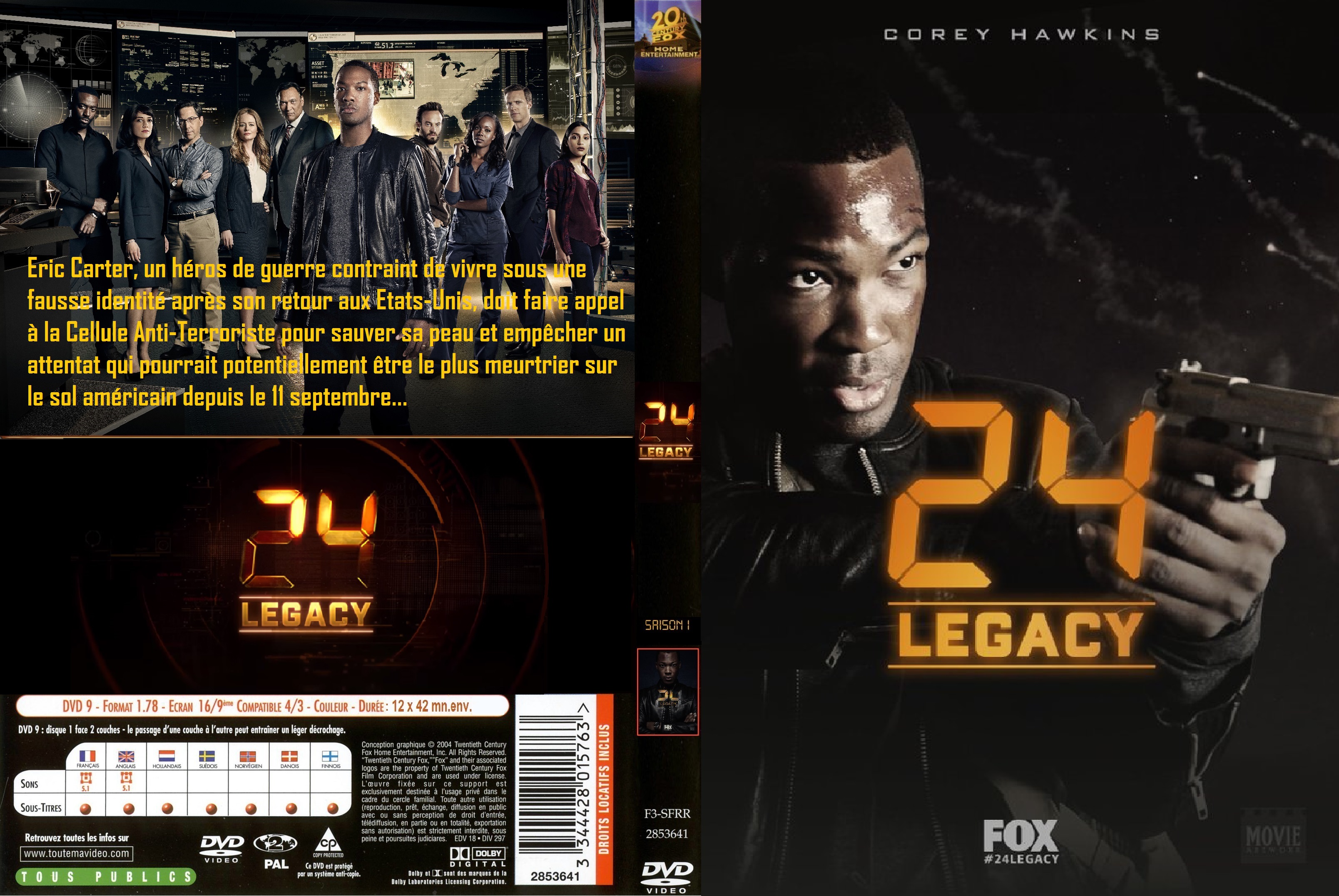 Jaquette DVD 24 Legacy saison 1 custom v2