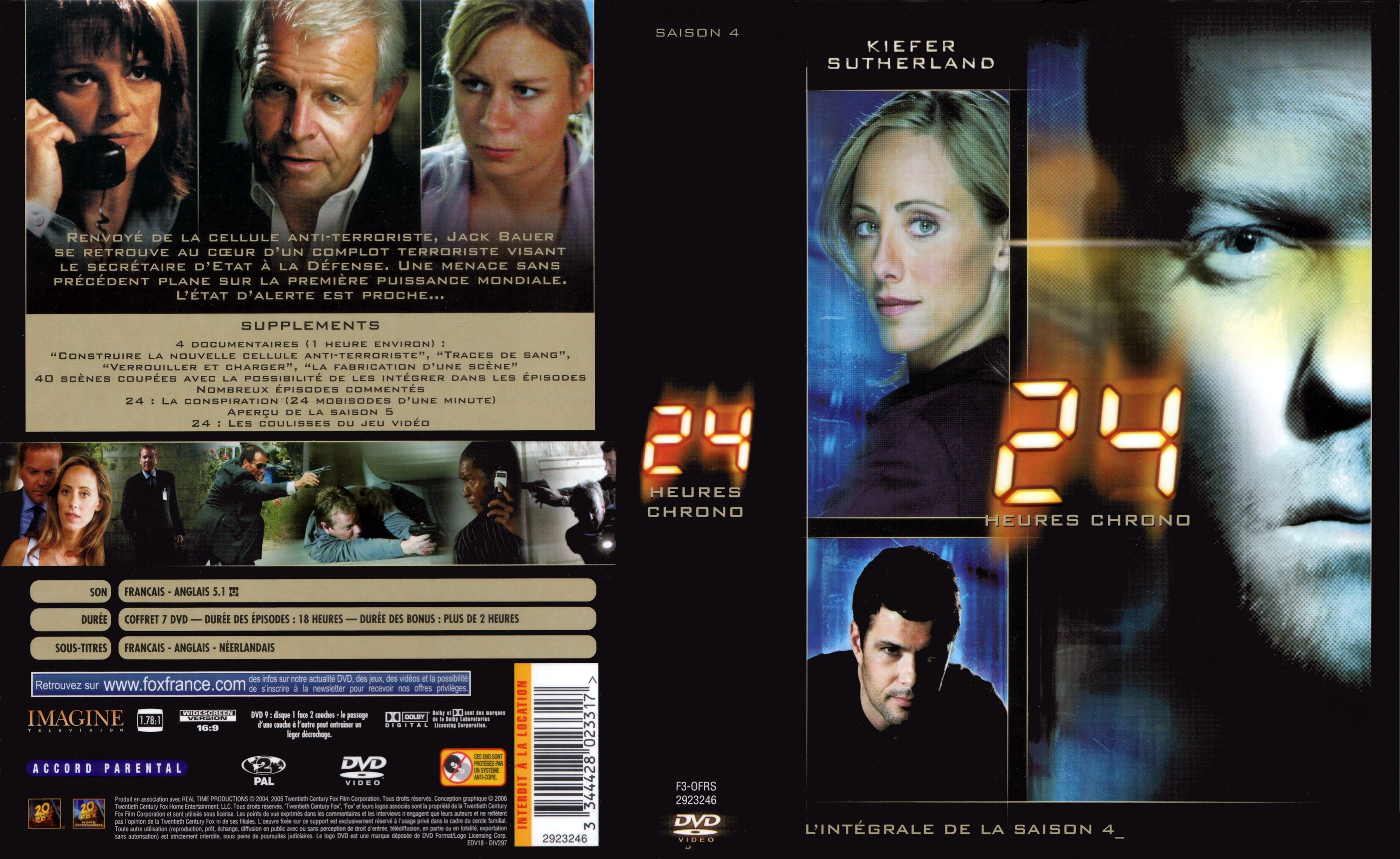 Jaquette DVD 24 heures chrono Saison 4