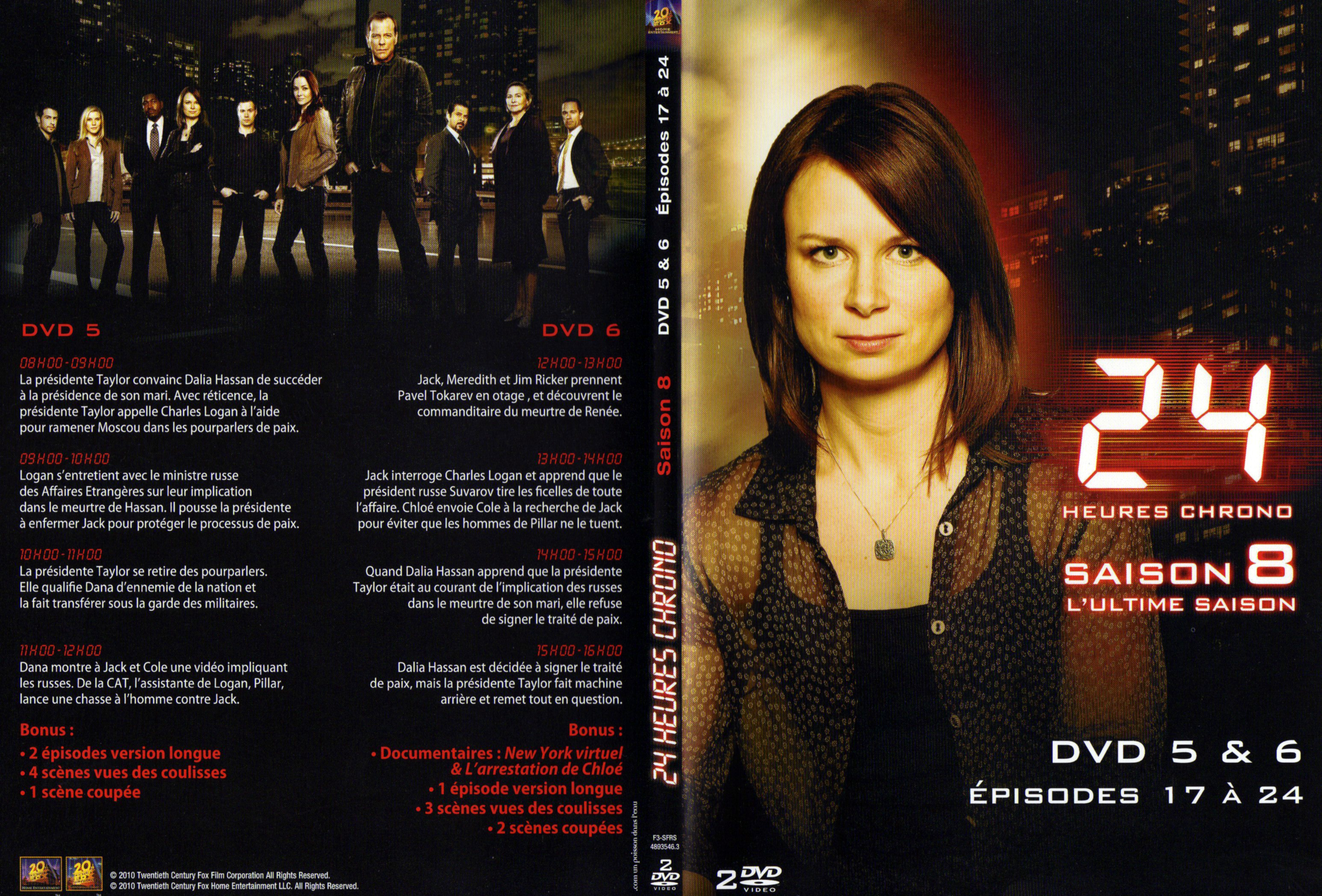 Jaquette DVD 24 heures chrono Saison 8 DVD 3