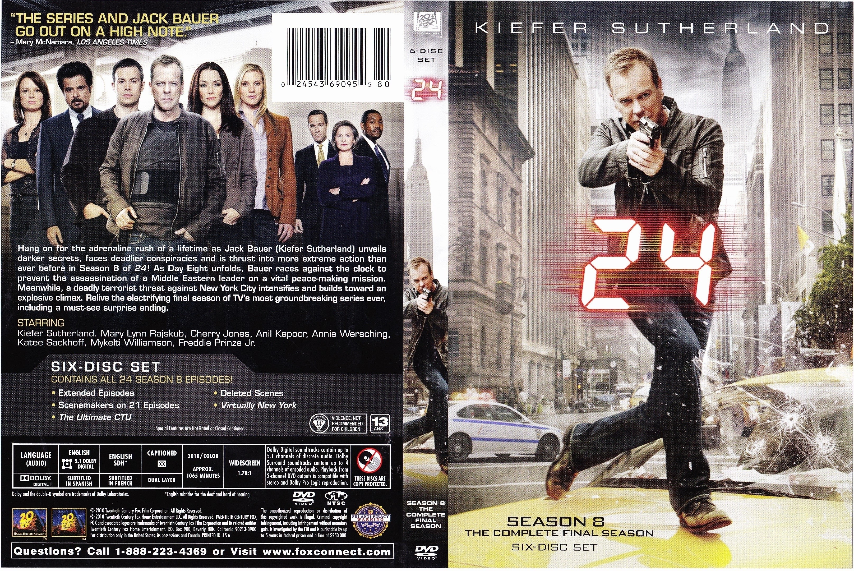 Jaquette DVD 24 heures chrono Saison 8 (Canadienne)