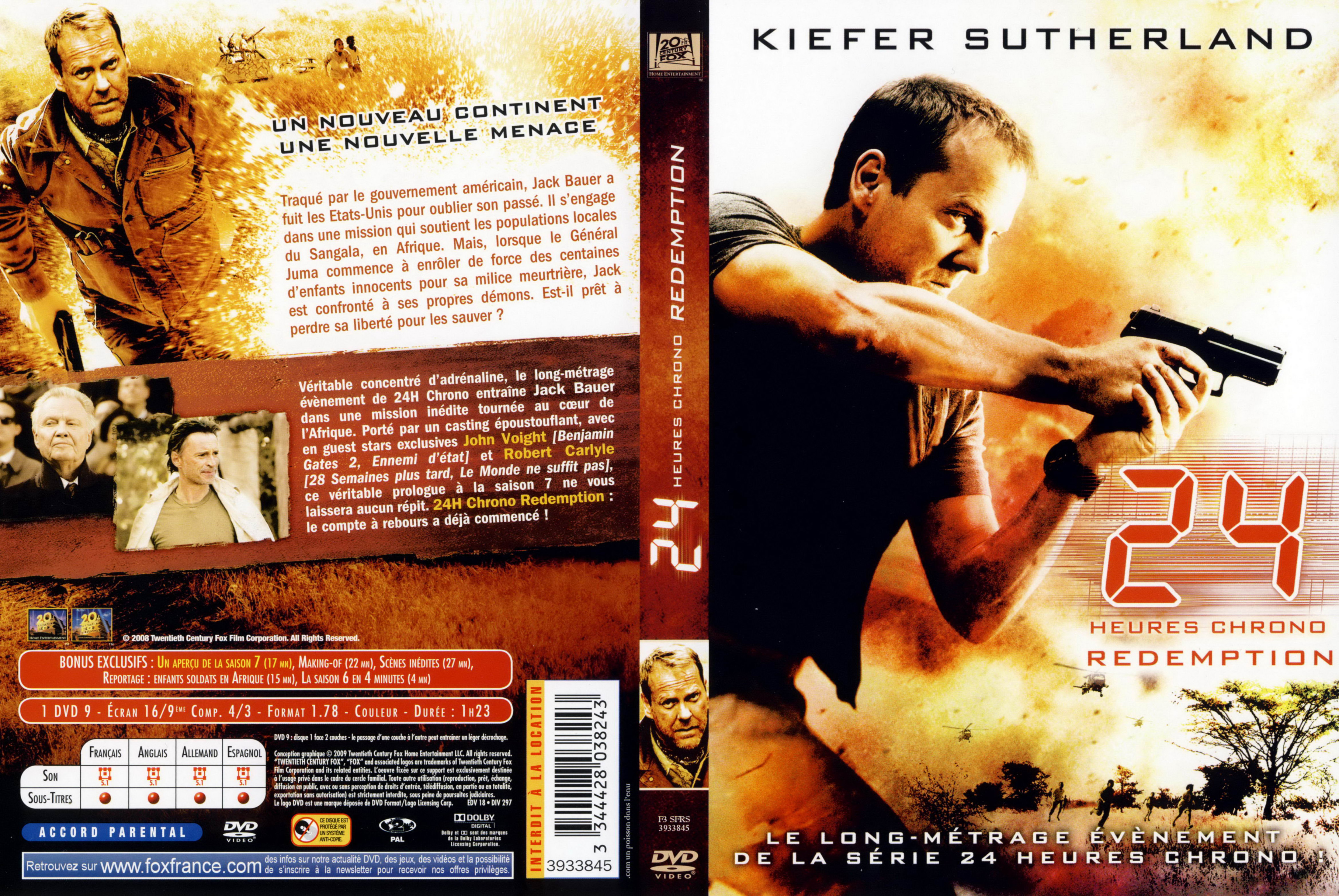 Jaquette DVD 24 heures chrono - redemption