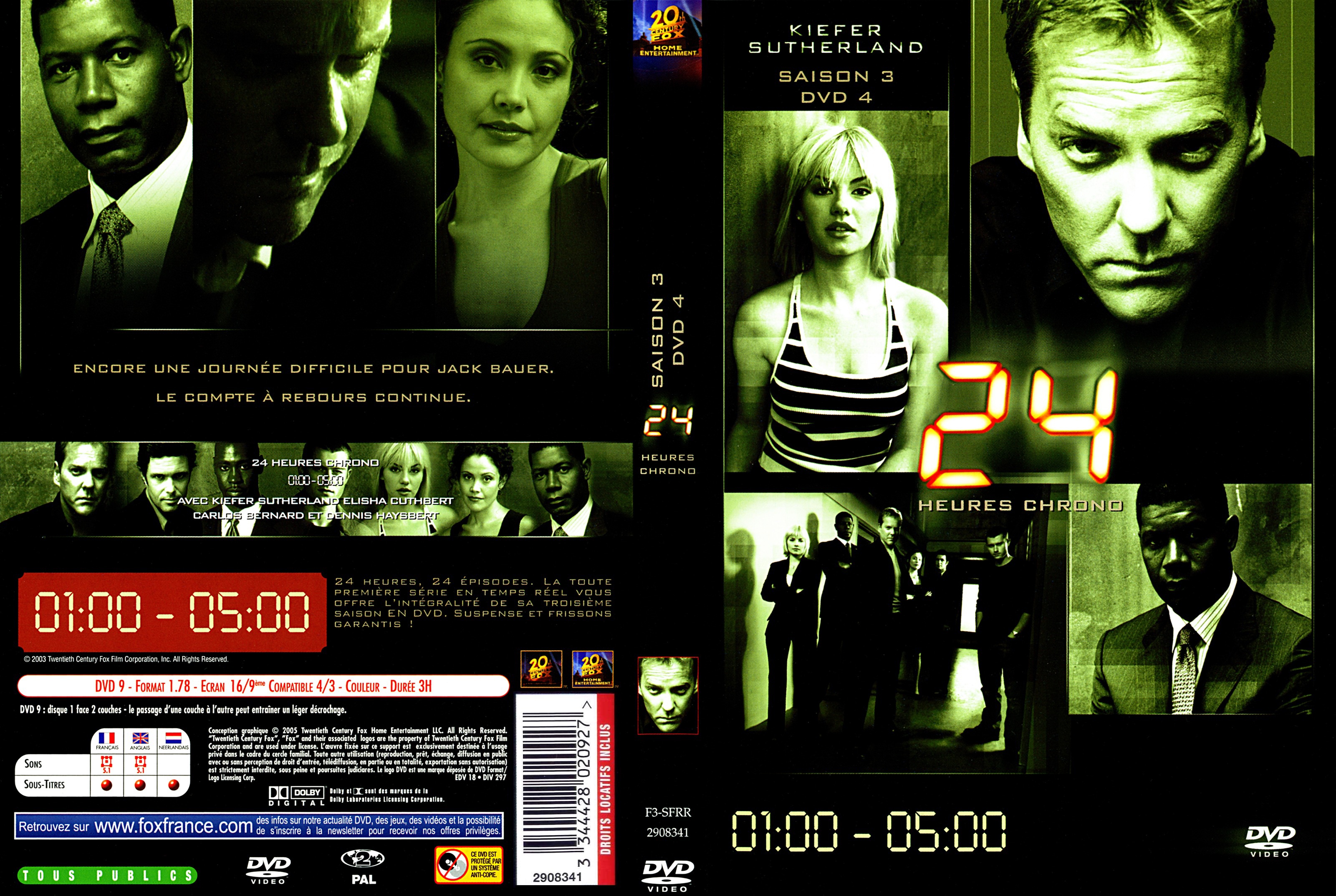 Jaquette DVD 24 heures chrono saison 3 DVD 4