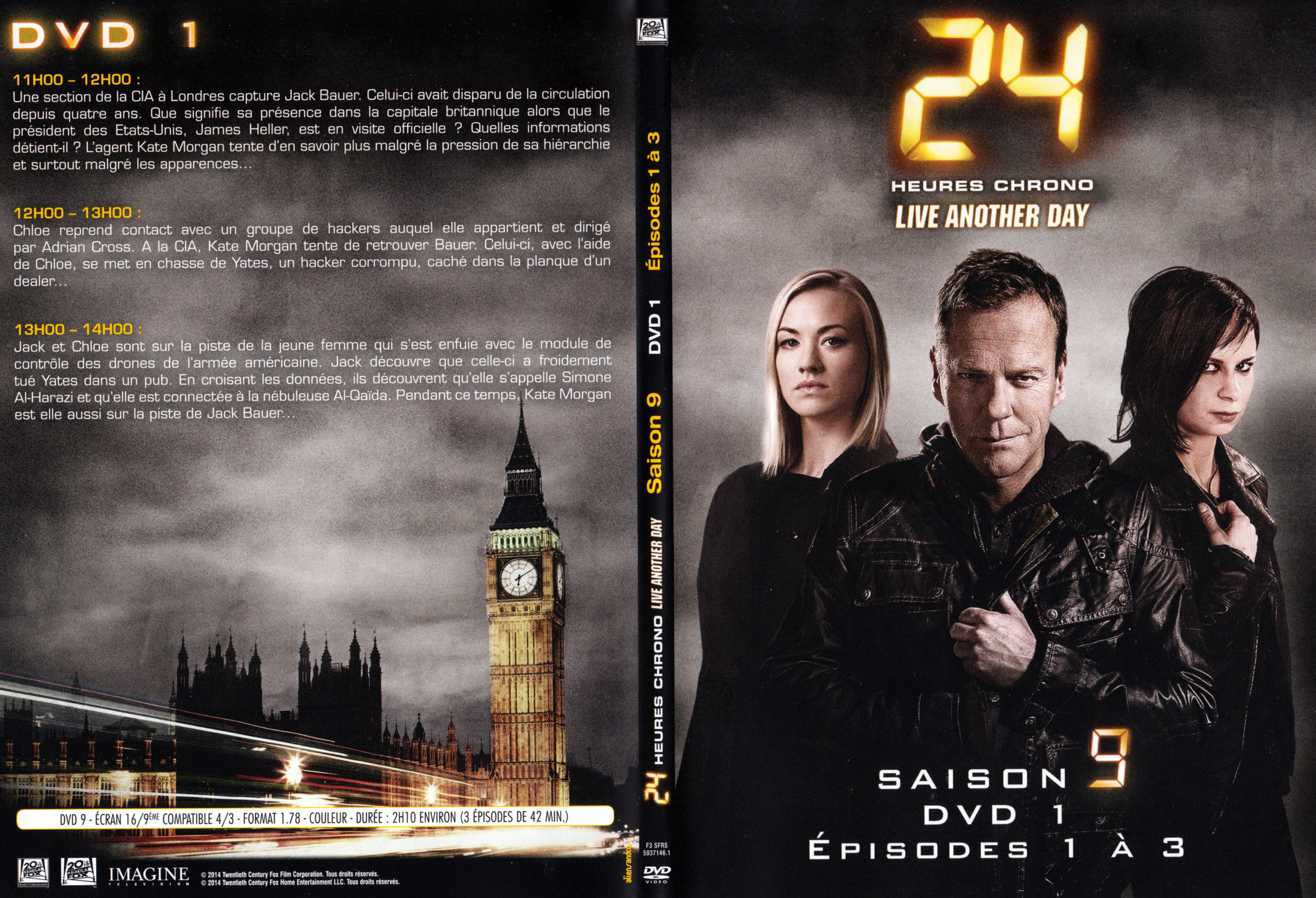 Jaquette DVD 24h saison 9 DVD 1