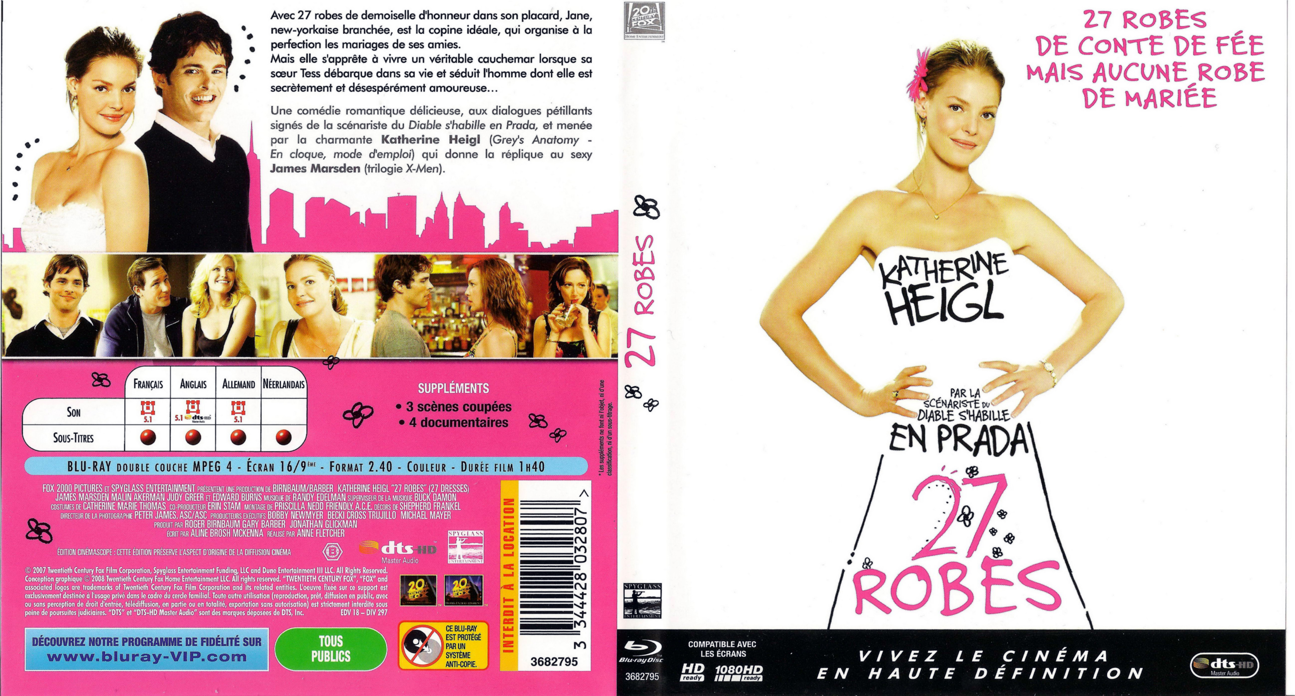 Jaquette DVD 27 robes (BLU-RAY)