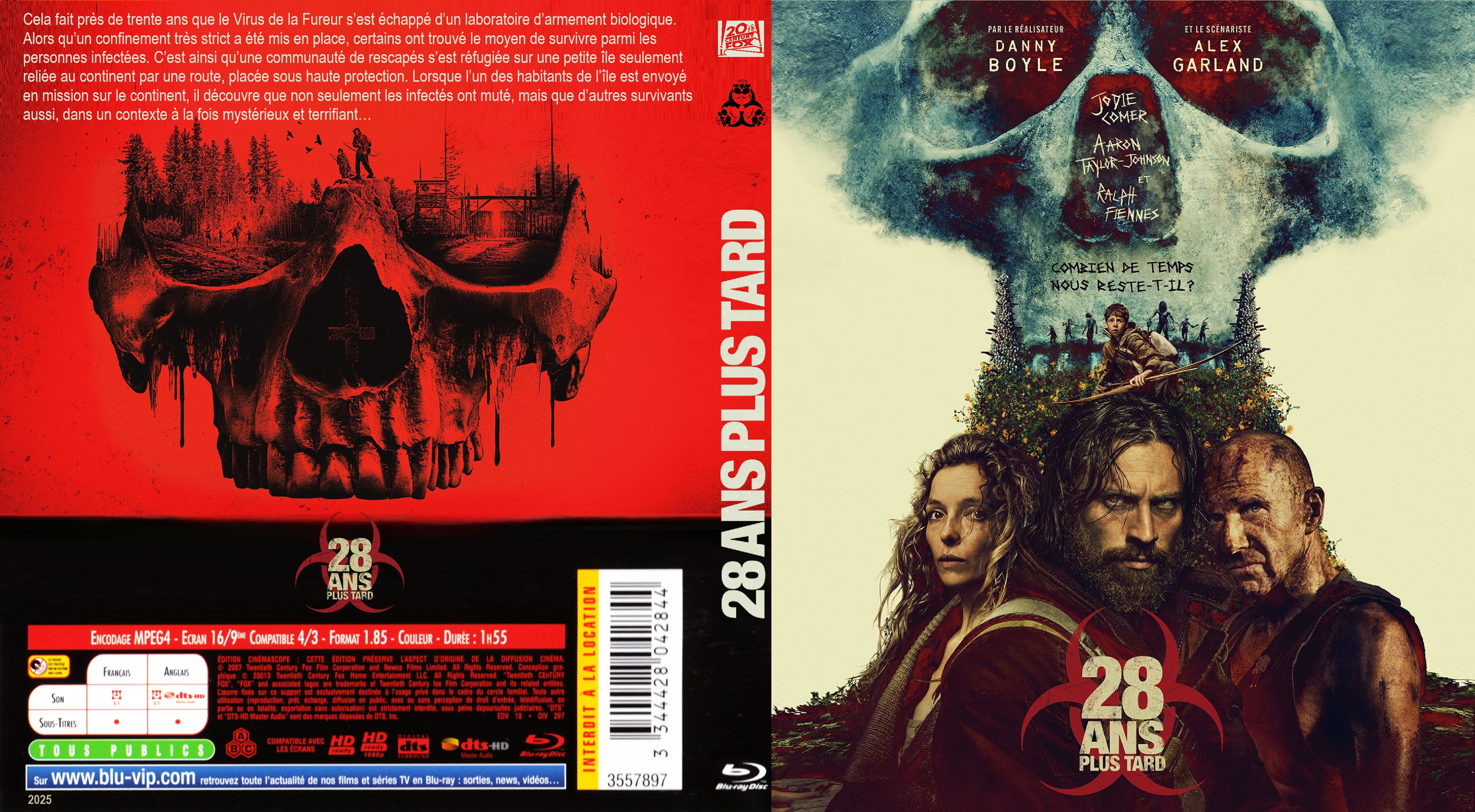 Jaquette DVD 28 ans plus tard custom (BLU-RAY)