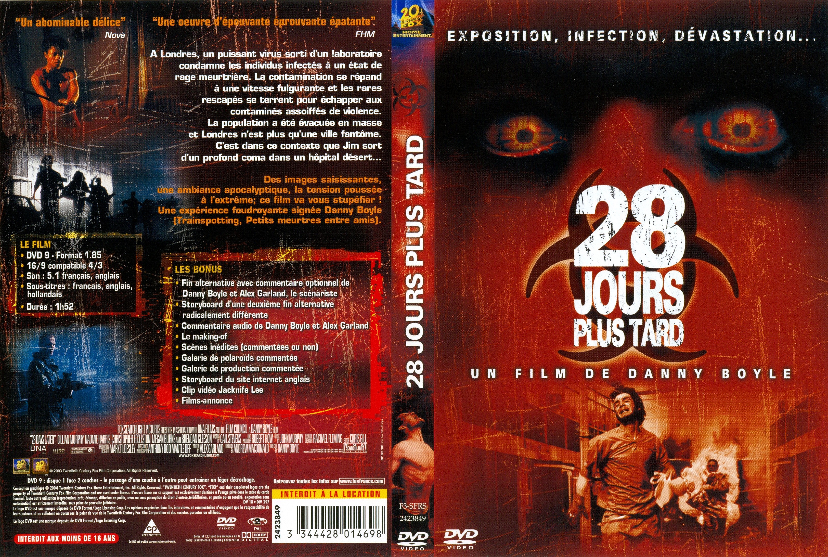 Jaquette DVD 28 jours plus tard