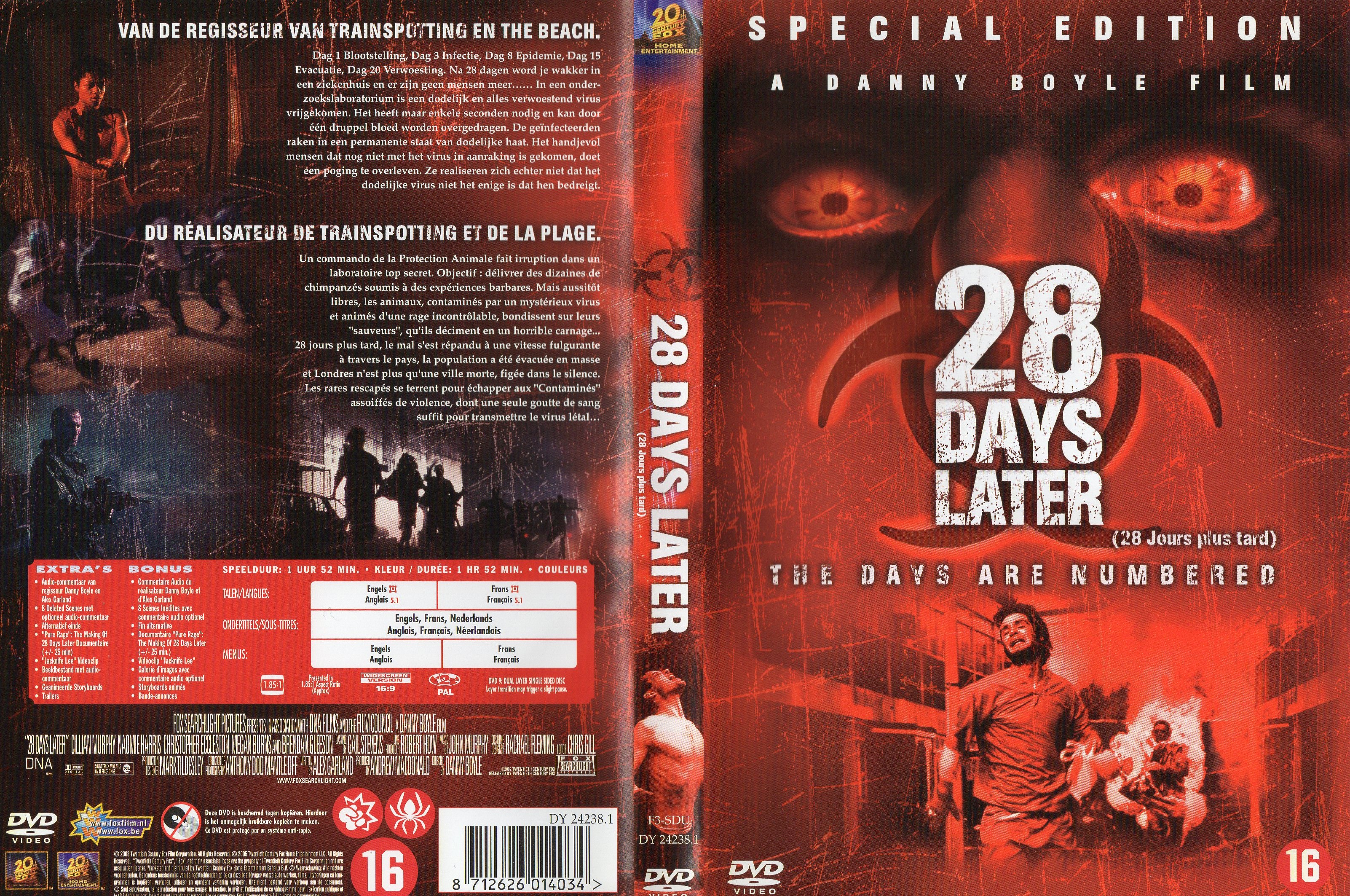 Jaquette DVD 28 jours plus tard v2