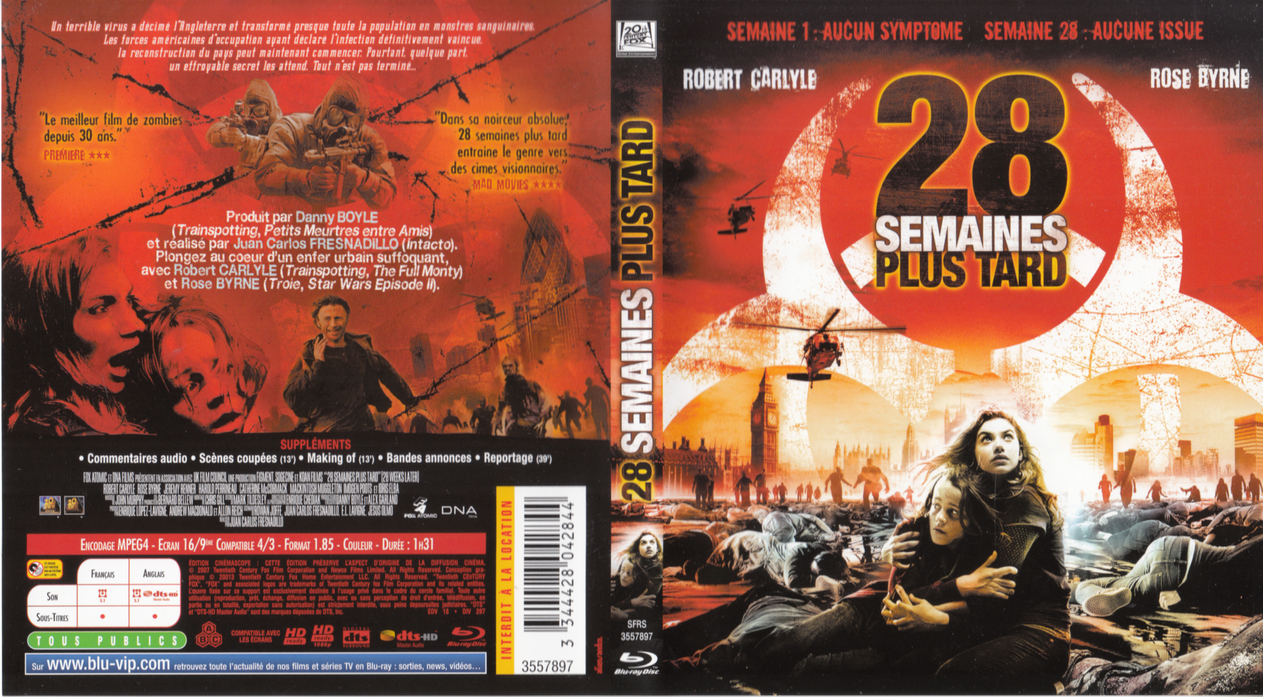 Jaquette DVD 28 semaines plus tard (BLU-RAY) v2