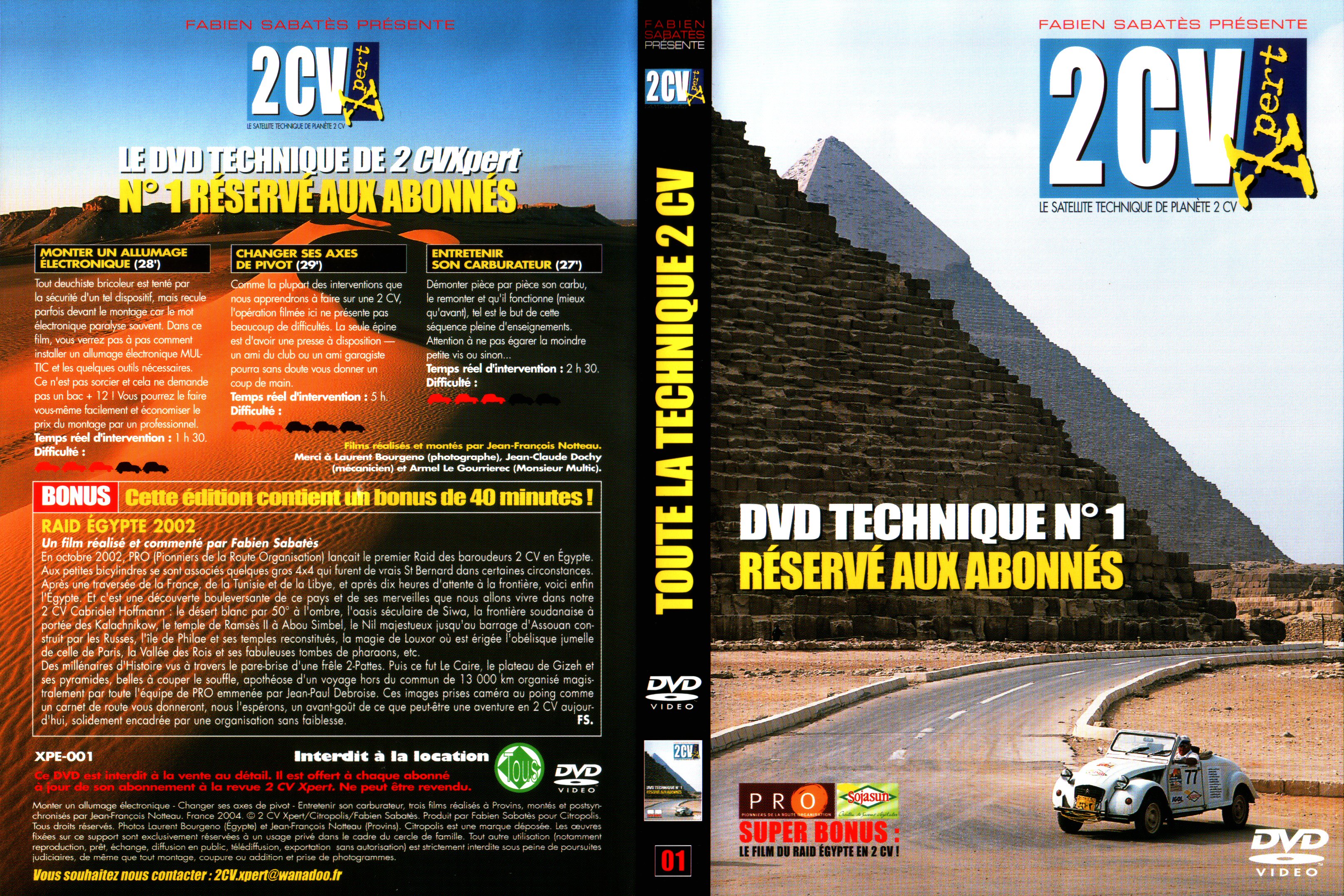 Jaquette DVD 2CV expert 01