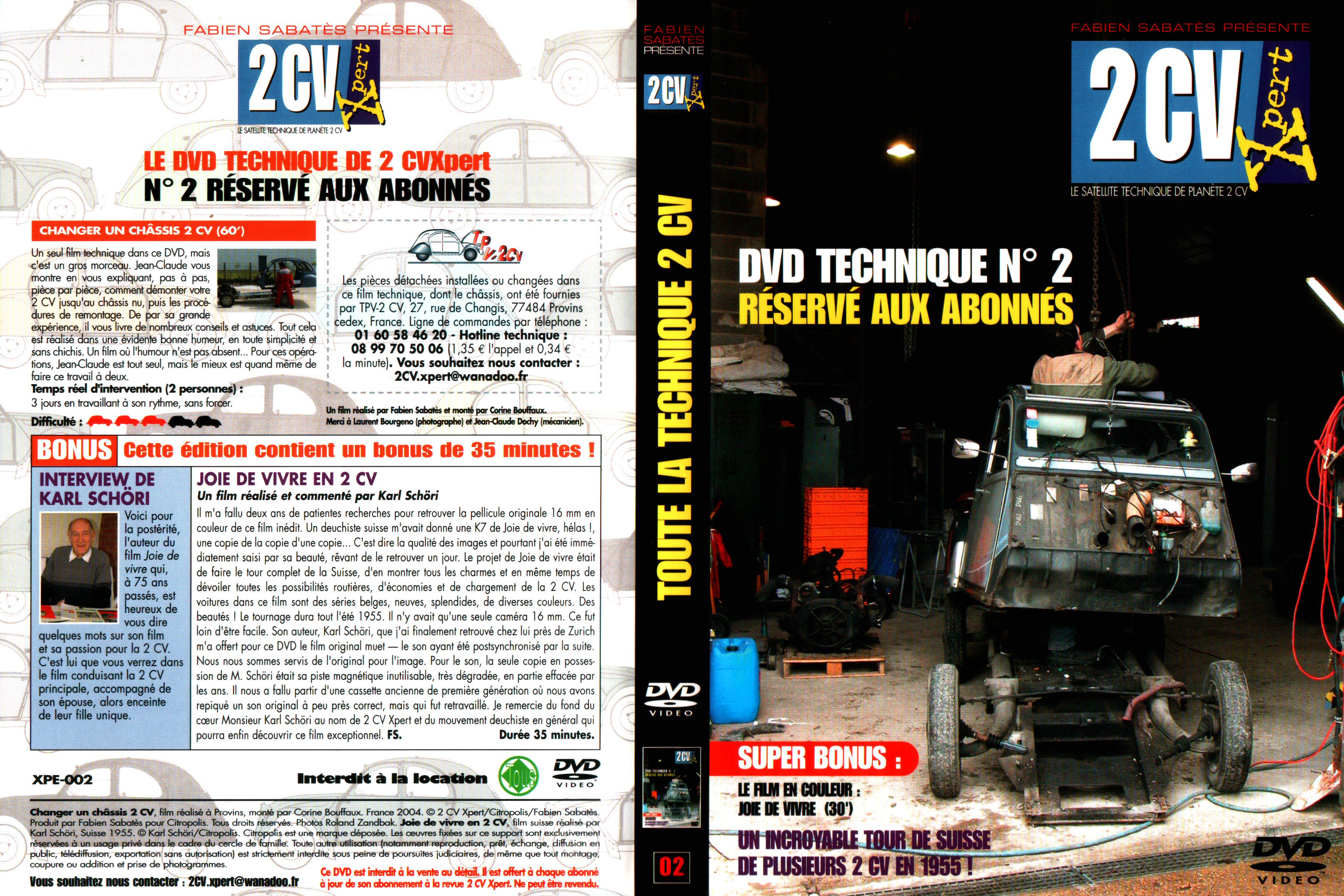 Jaquette DVD 2CV expert 02