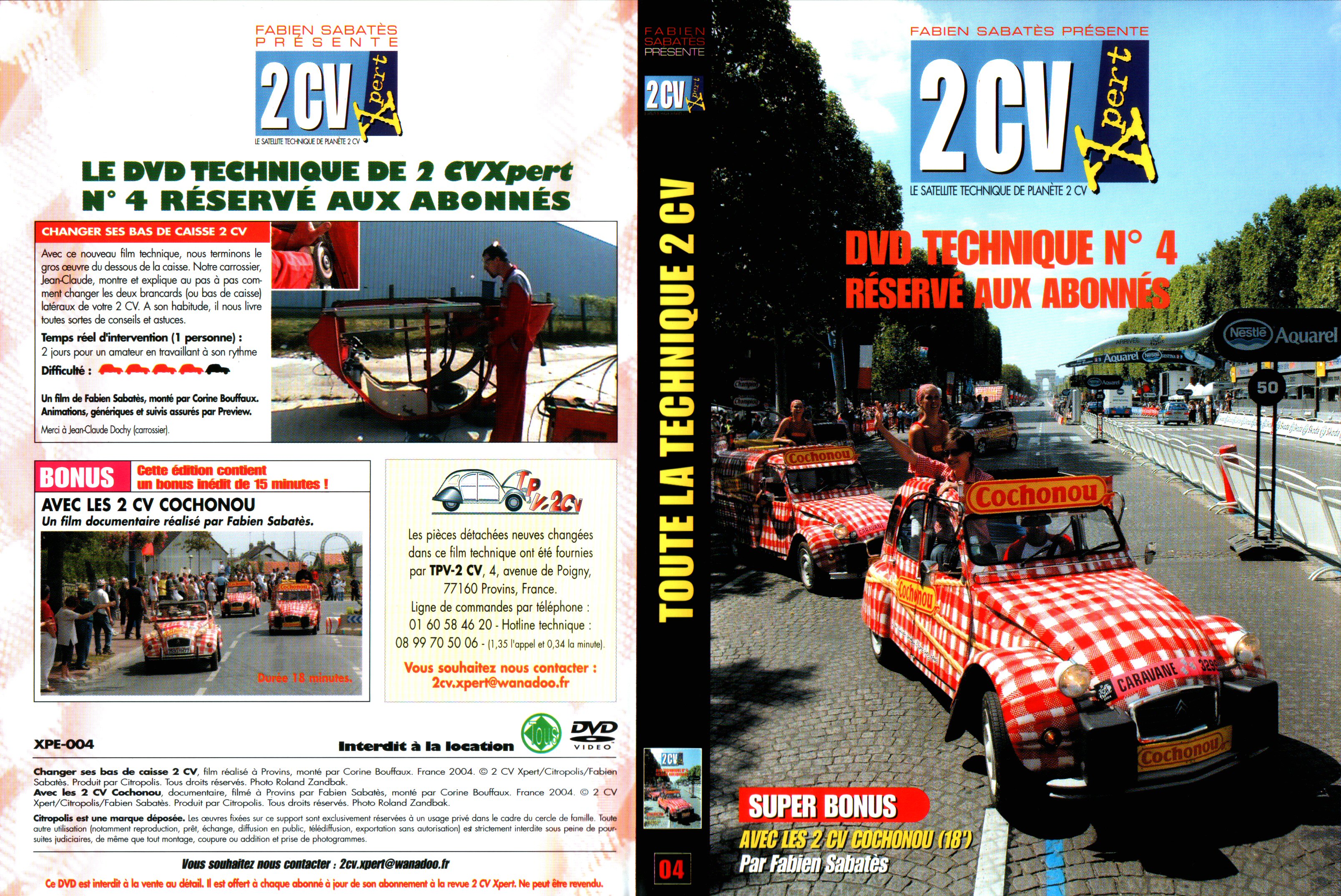 Jaquette DVD 2CV expert 04