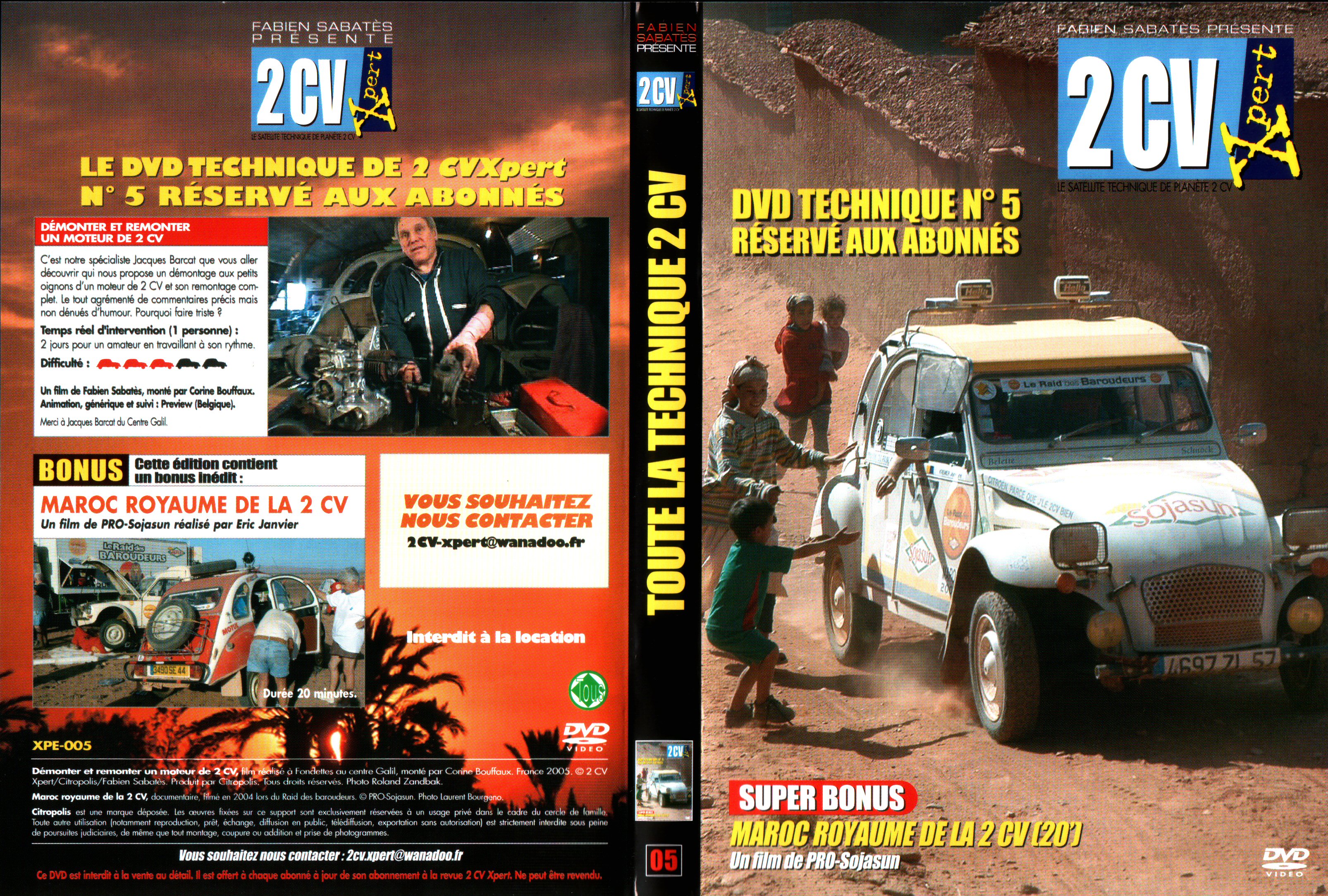 Jaquette DVD 2CV expert 05