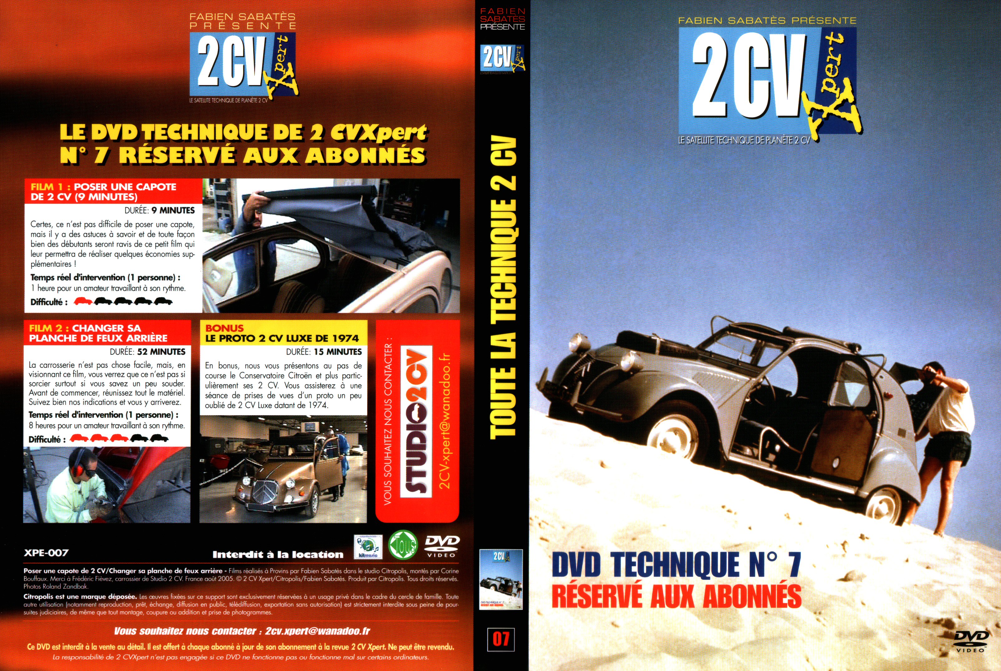 Jaquette DVD 2CV expert 07