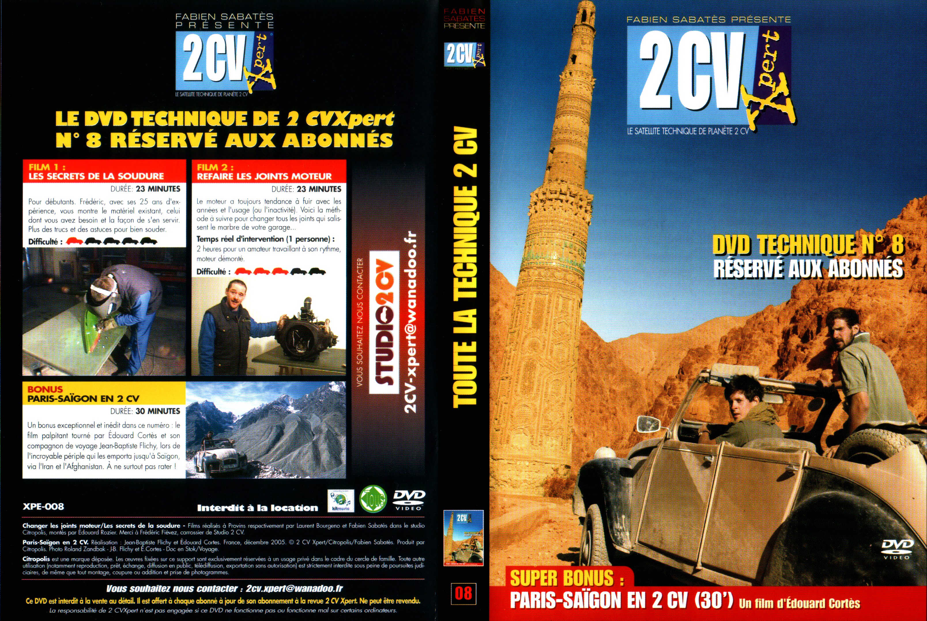 Jaquette DVD 2CV expert 08