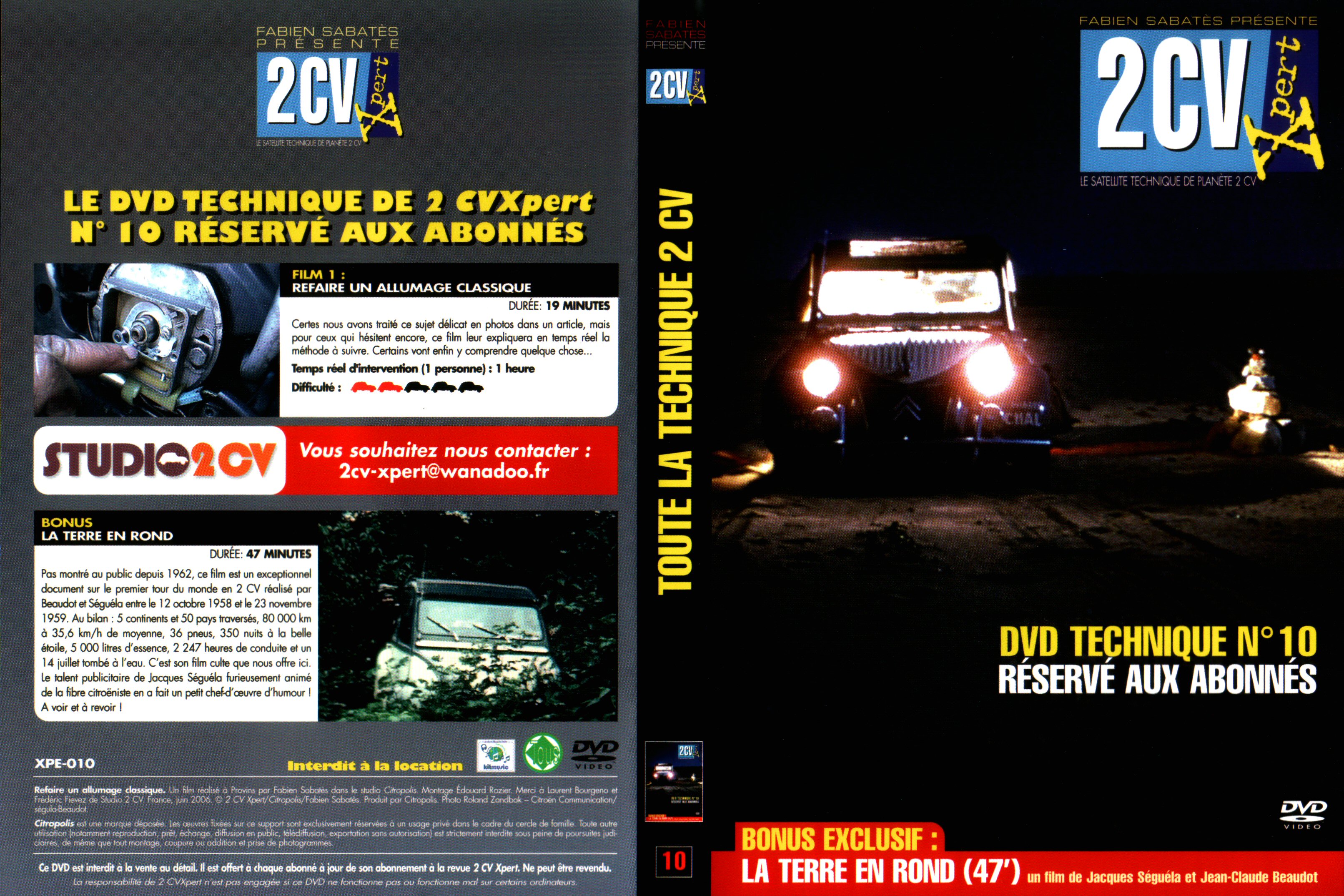 Jaquette DVD 2CV expert 10