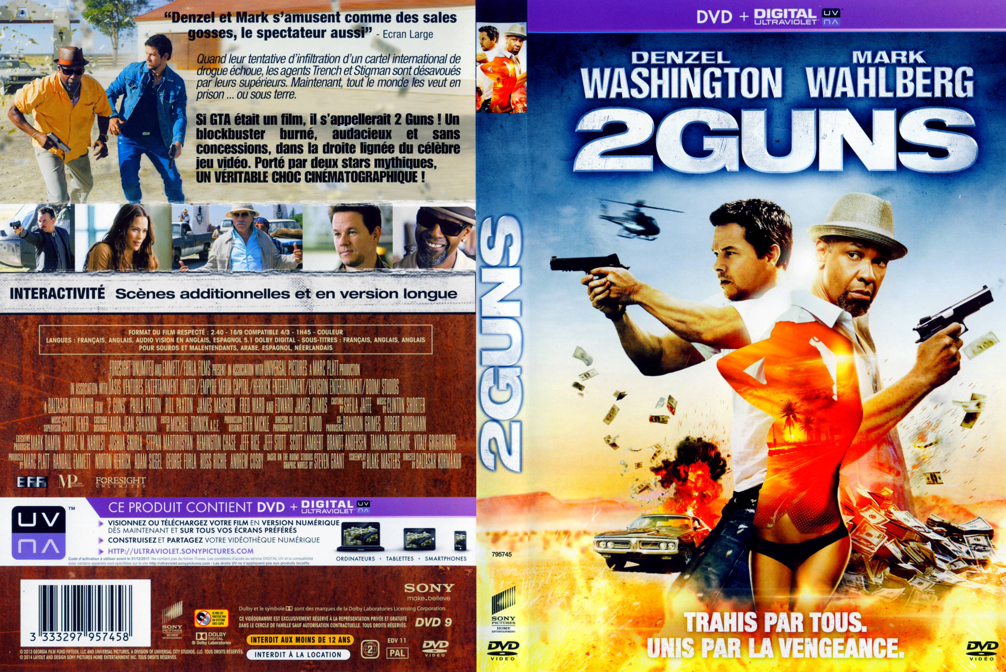 Jaquette DVD de 2 Guns Cinéma Passion