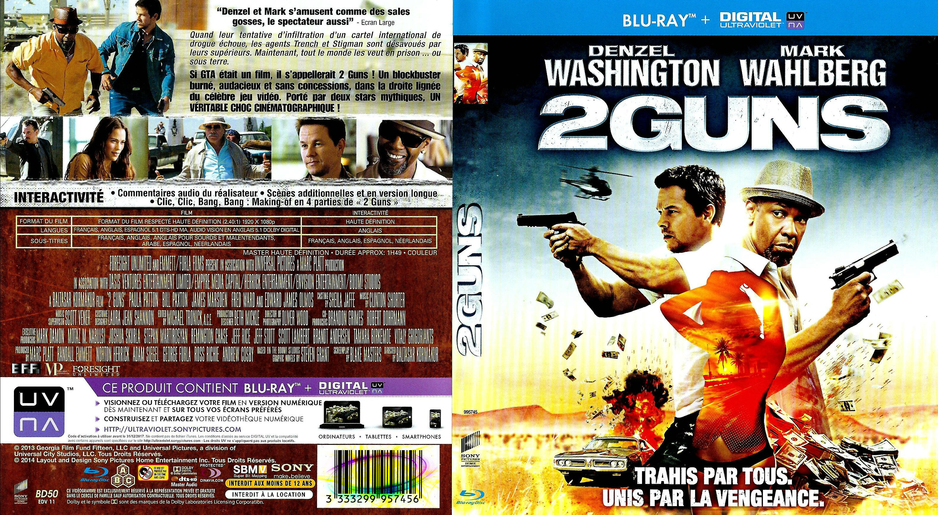 Jaquette DVD 2 guns (BLU-RAY)