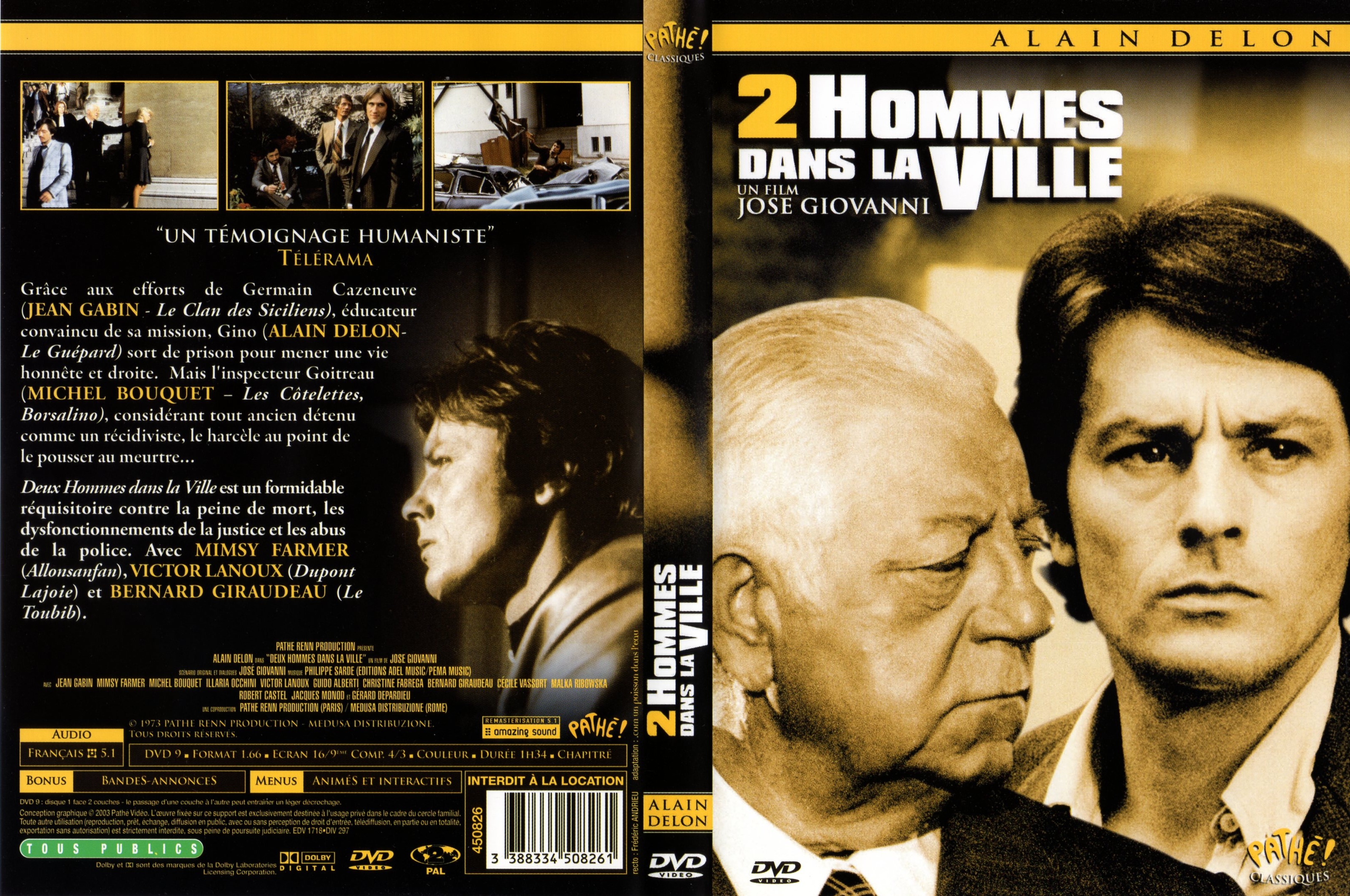 Jaquette DVD 2 hommes dans la ville