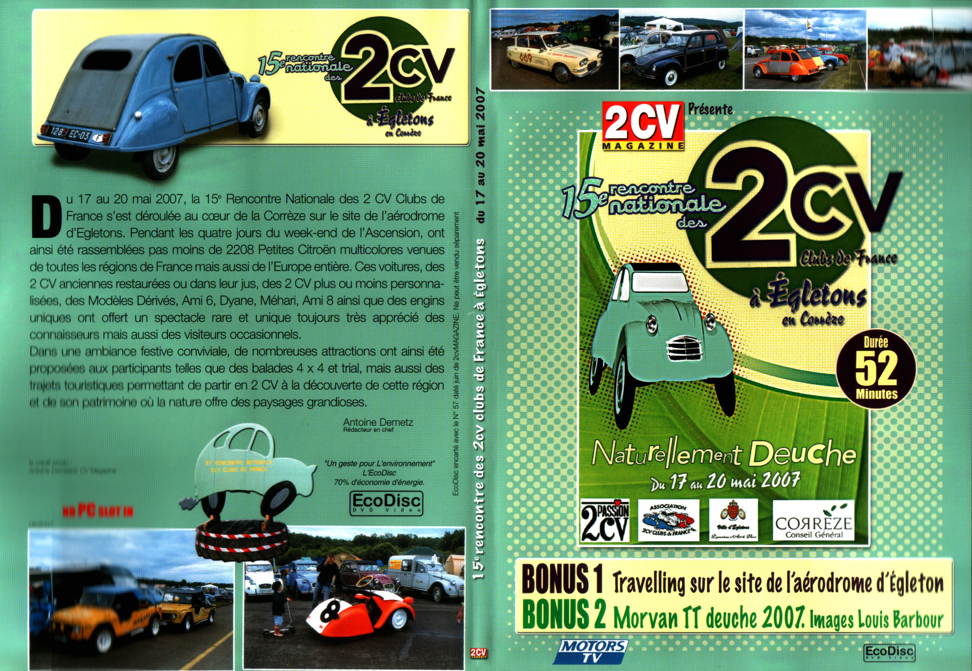 Jaquette DVD 2cv magazine 2007