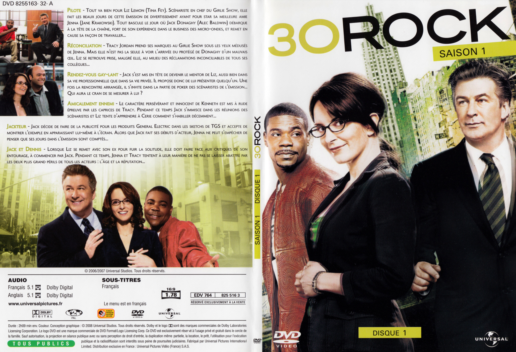 Jaquette DVD 30 Rock Saison 1 DVD 1