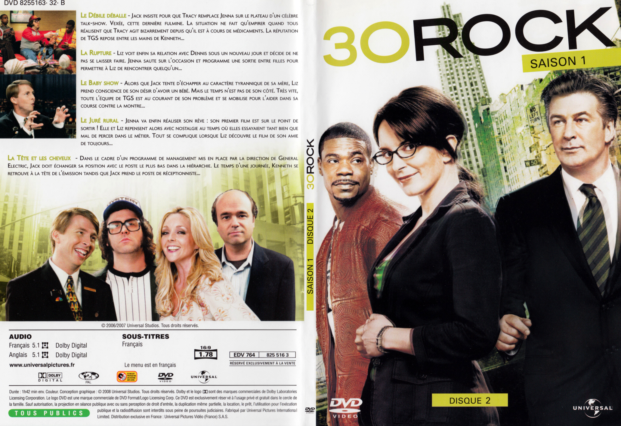 Jaquette DVD 30 Rock Saison 1 DVD 2