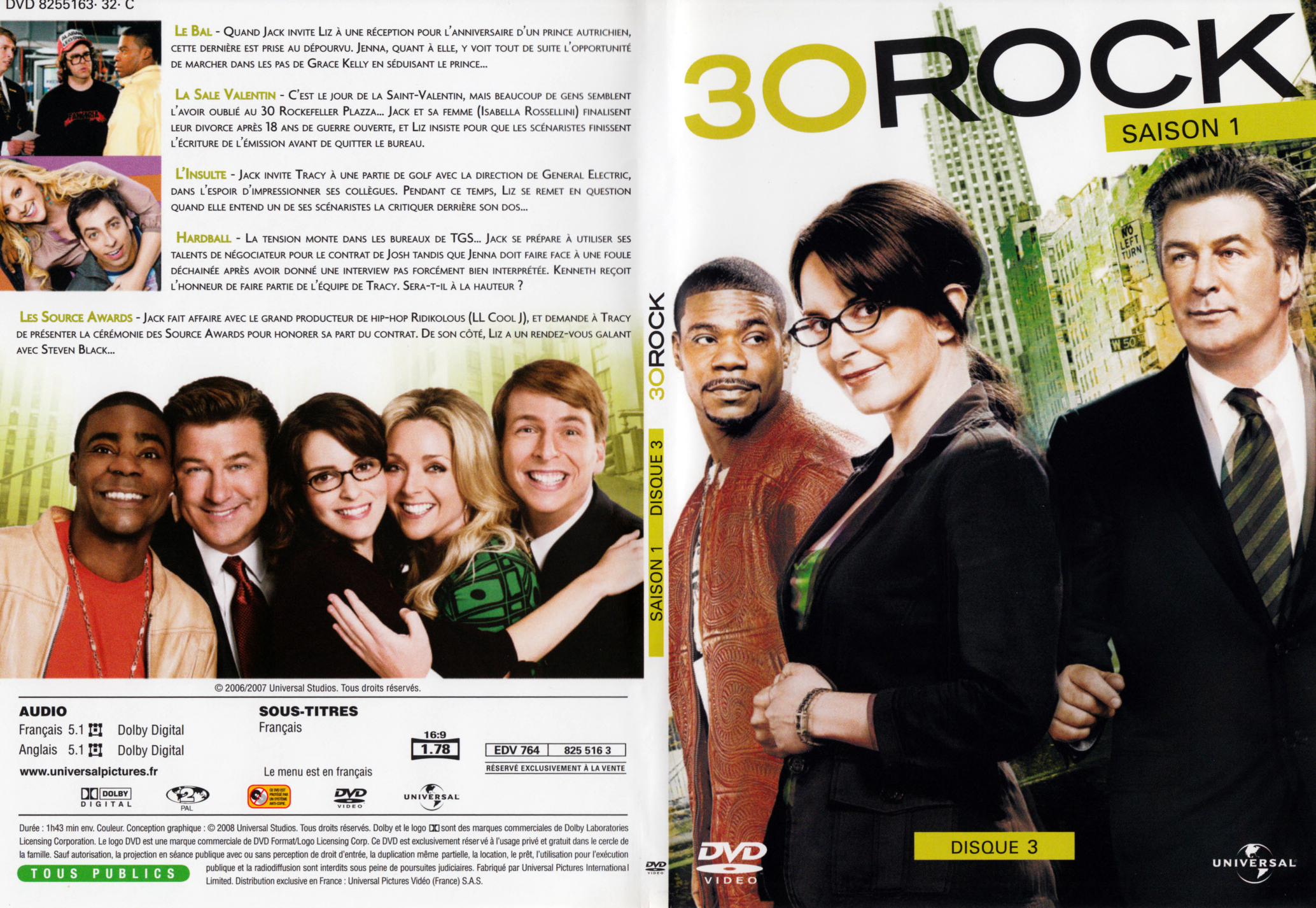 Jaquette DVD 30 Rock Saison 1 DVD 3