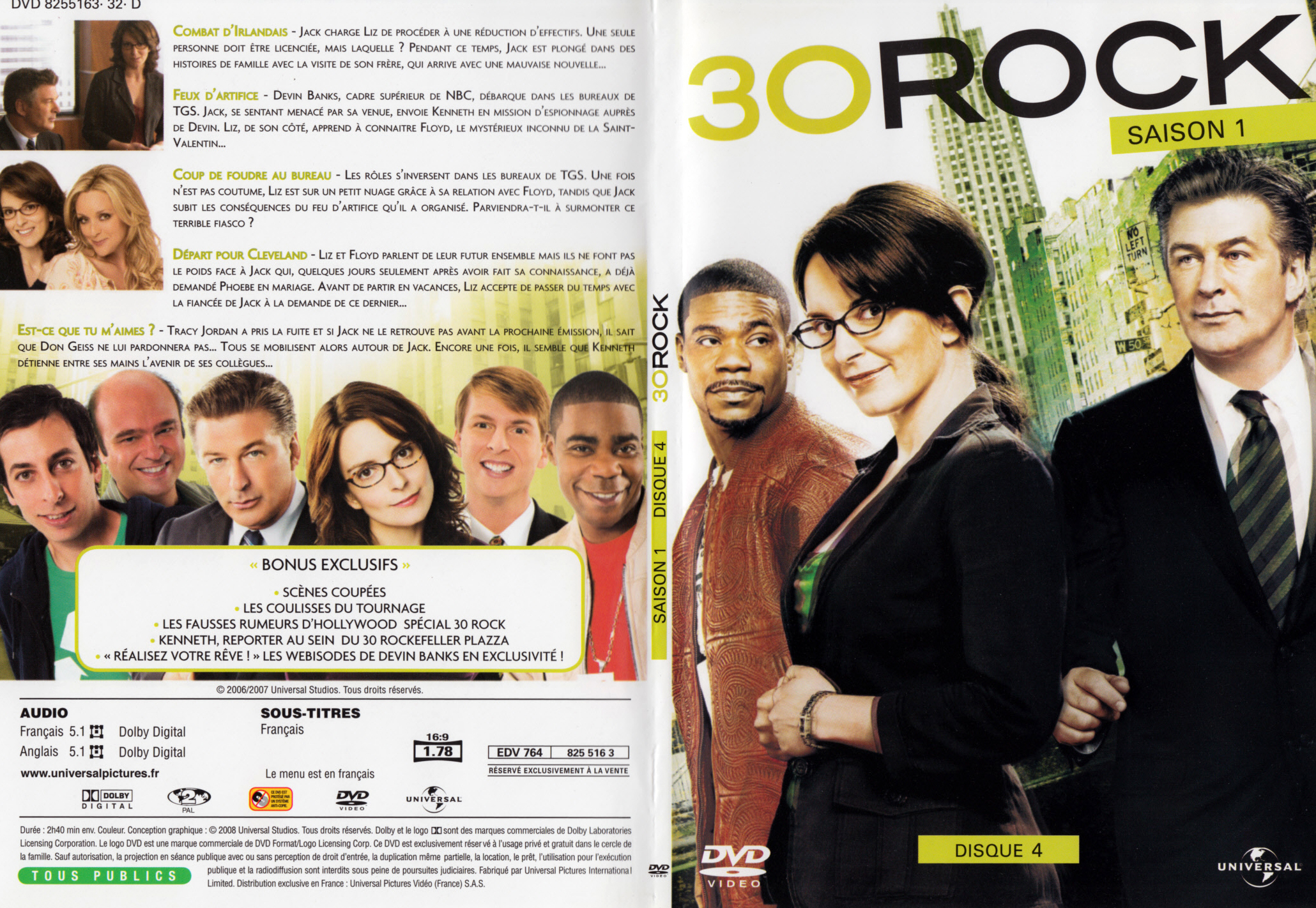 Jaquette DVD 30 Rock Saison 1 DVD 4