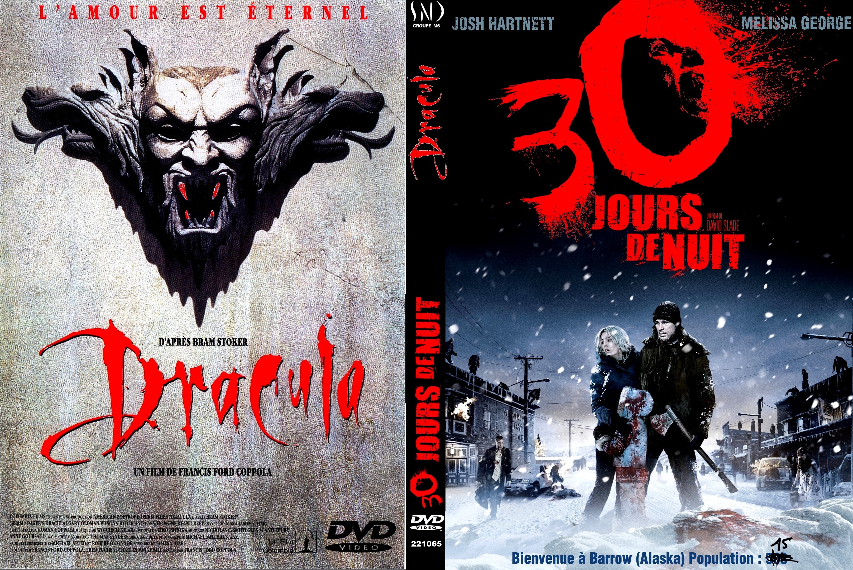 Jaquette DVD 30 jours de nuit + Dracula