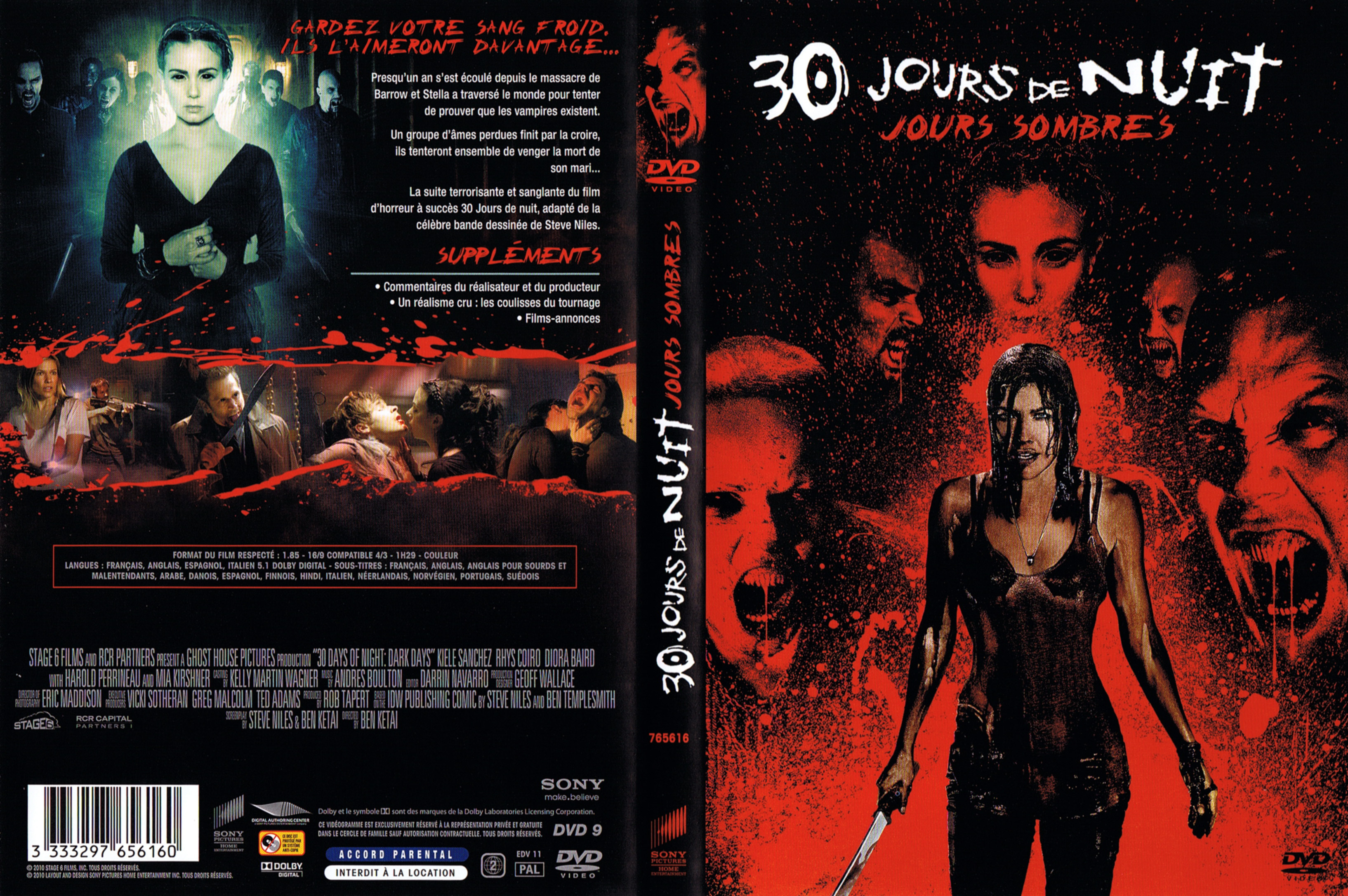 Jaquette DVD 30 jours de nuit - Jours sombres
