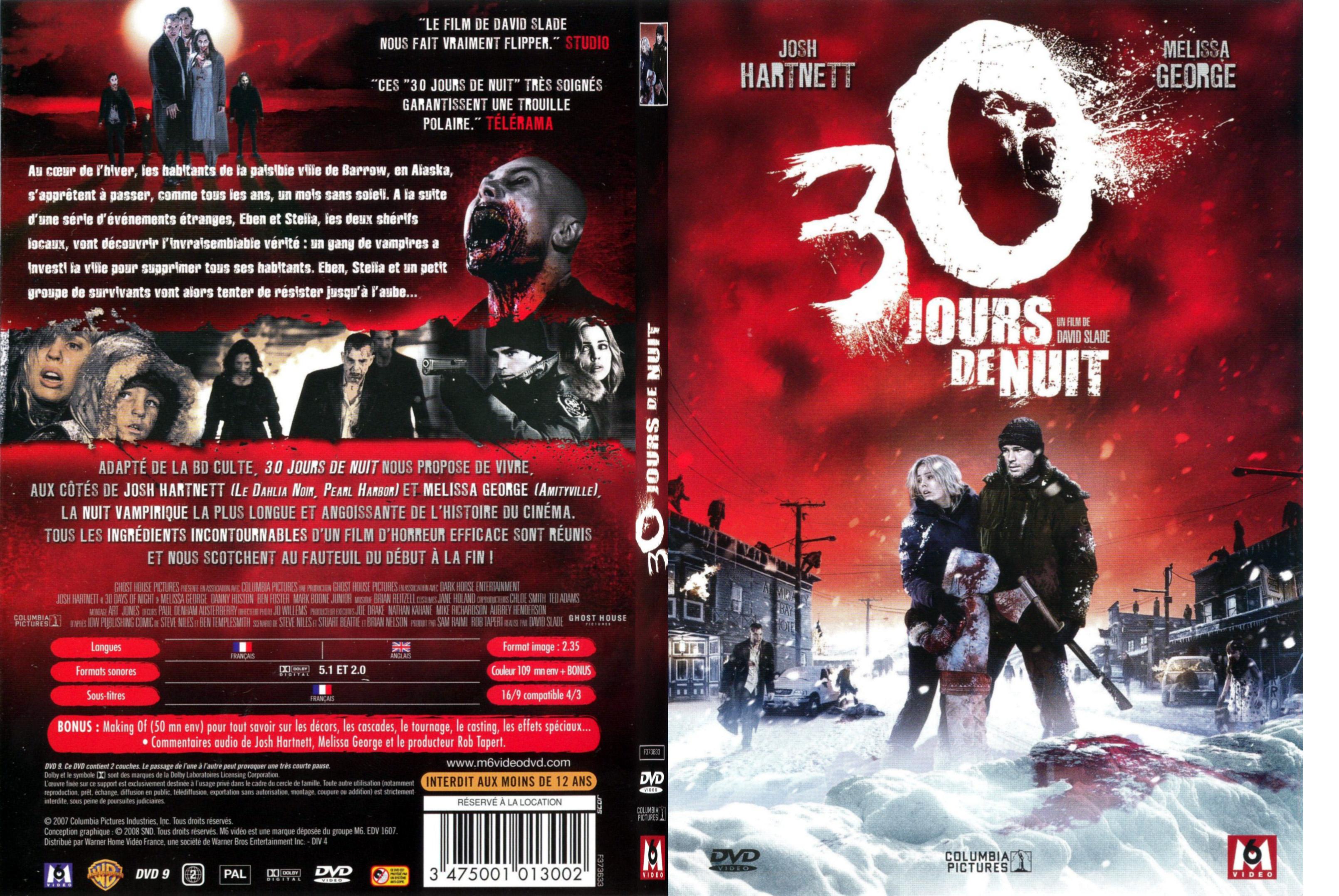 Jaquette DVD 30 jours de nuit - SLIM