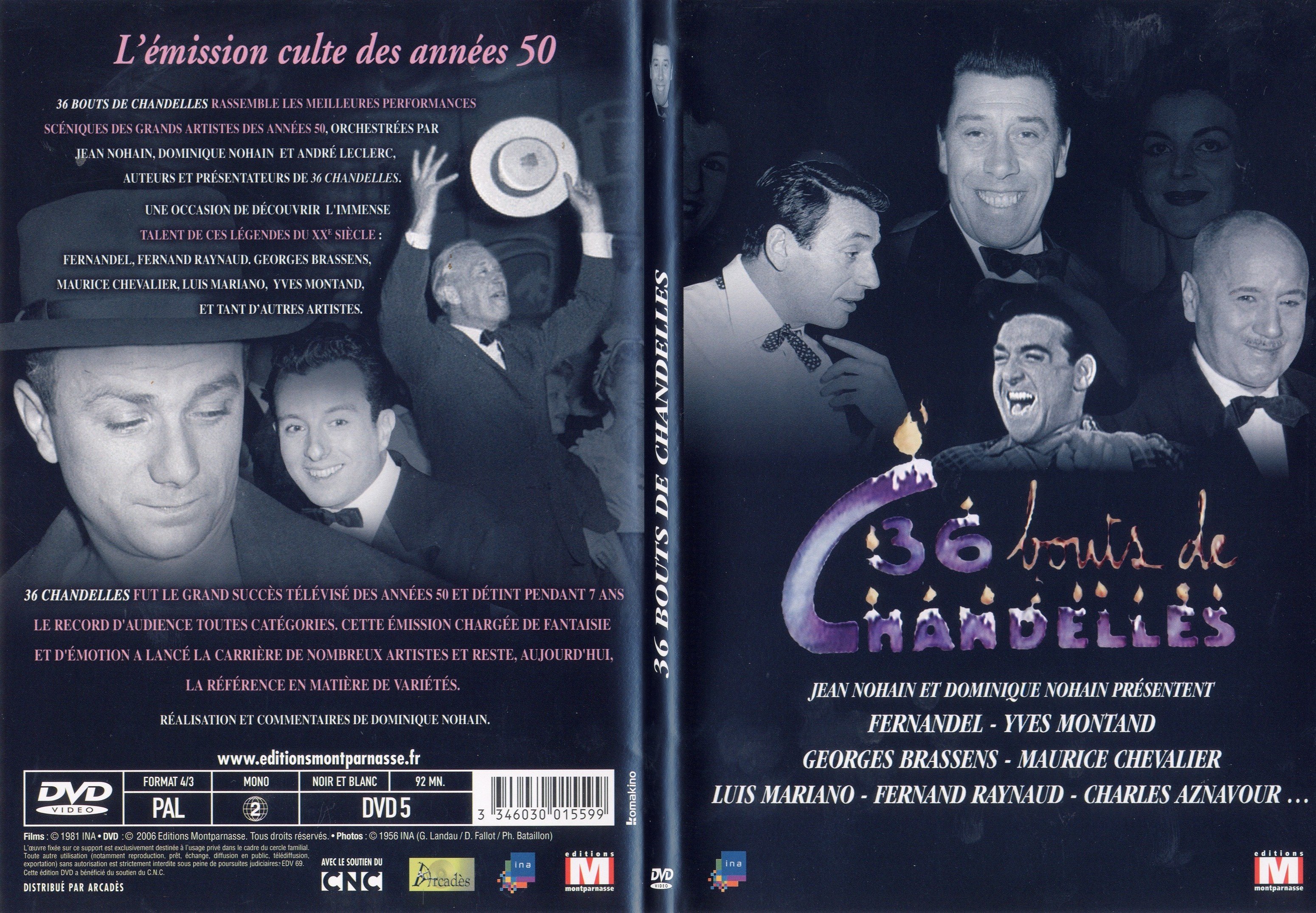 Jaquette DVD 36 bouts de chandelles - SLIM