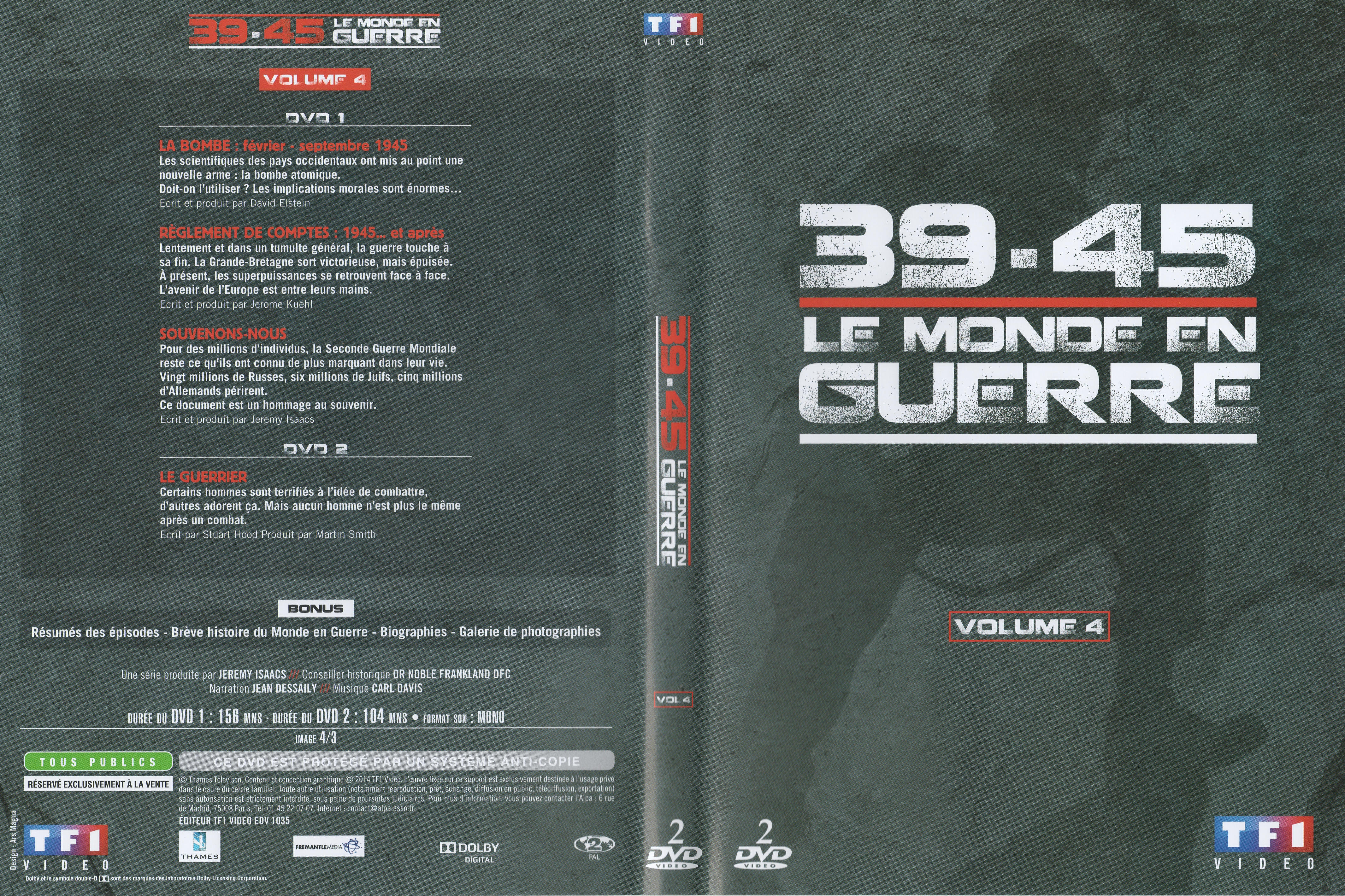 Jaquette DVD 39-45 Le monde en guerre vol 04