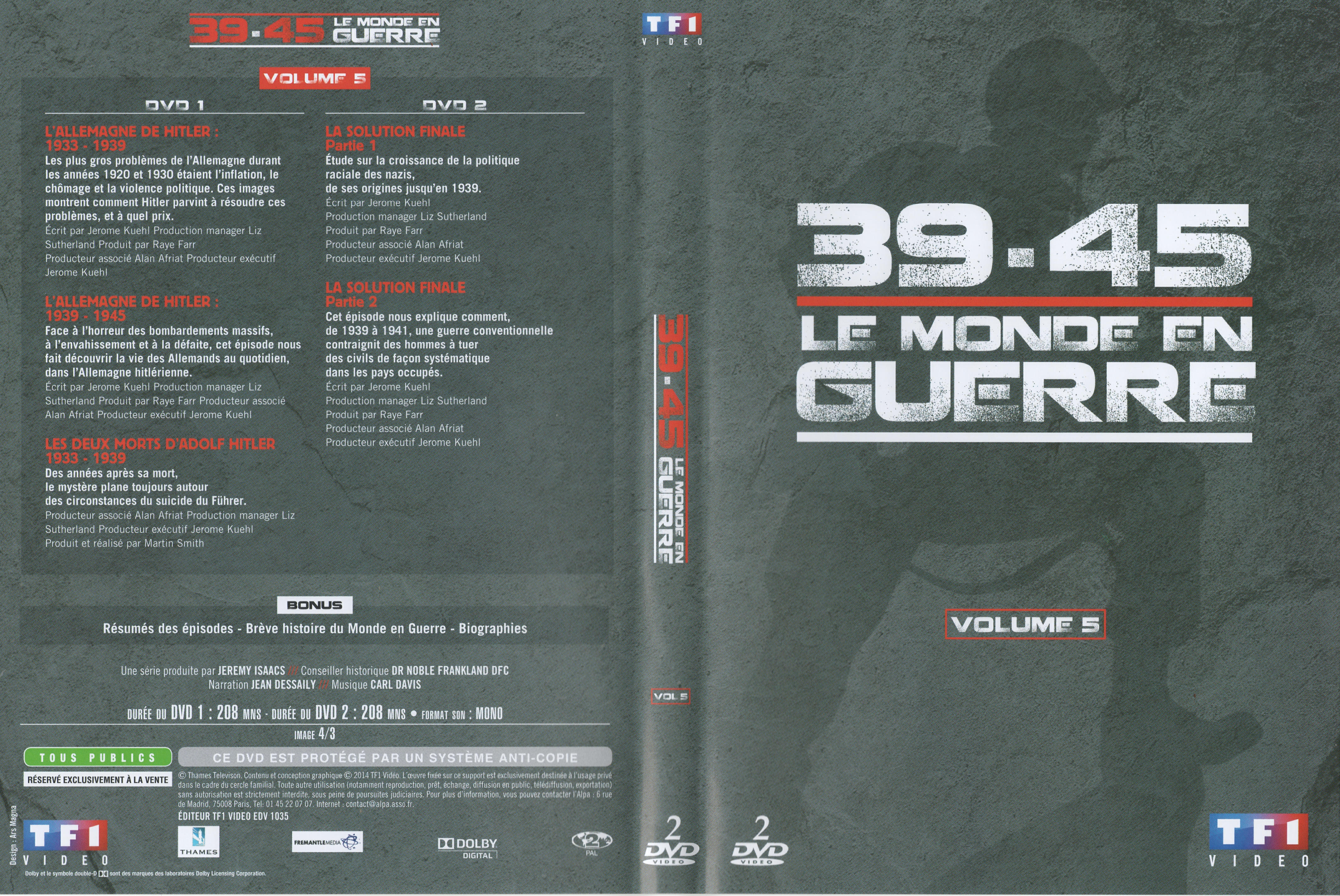 Jaquette DVD 39-45 Le monde en guerre vol 05