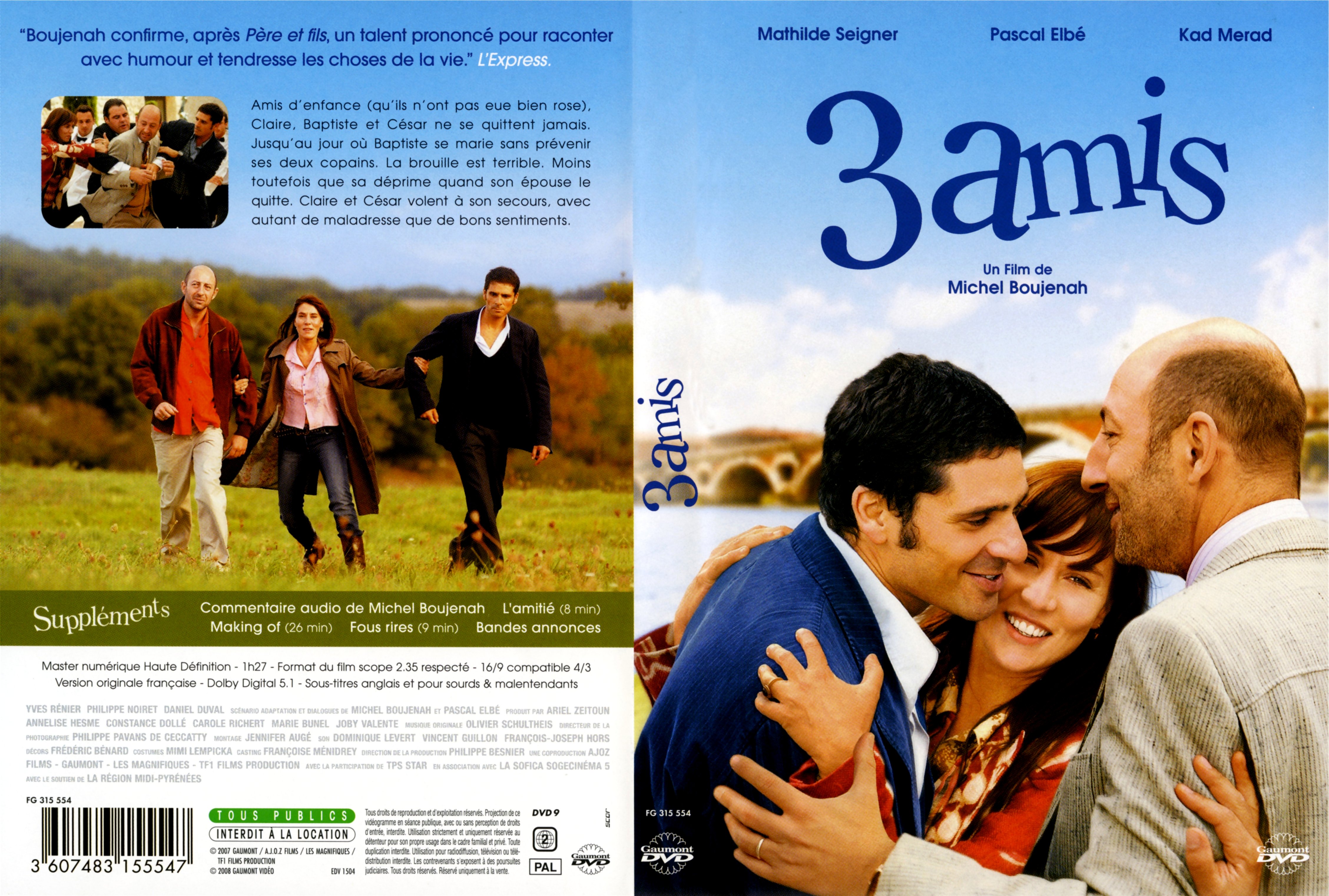 Jaquette DVD 3 amis