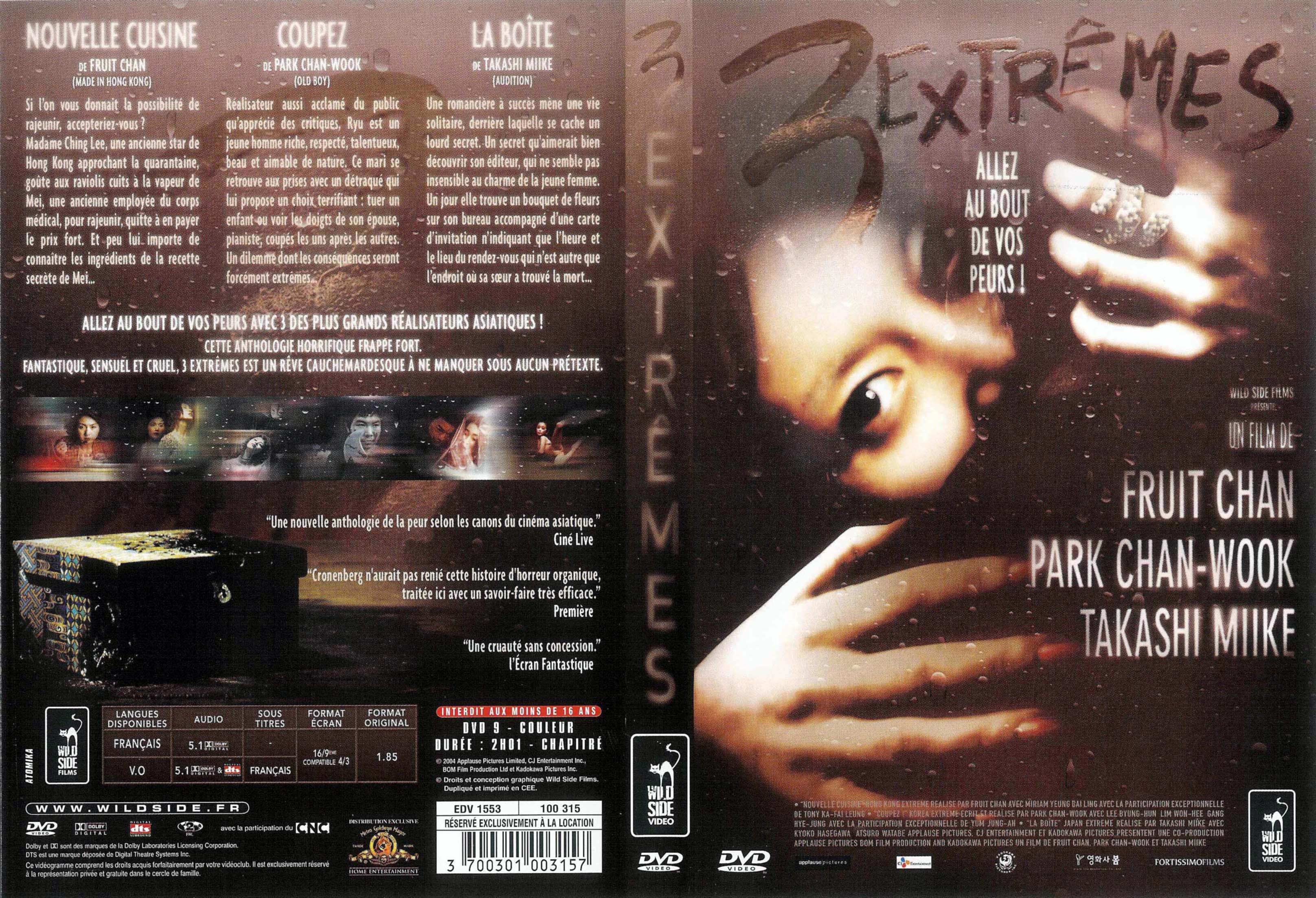 Jaquette DVD 3 extremes