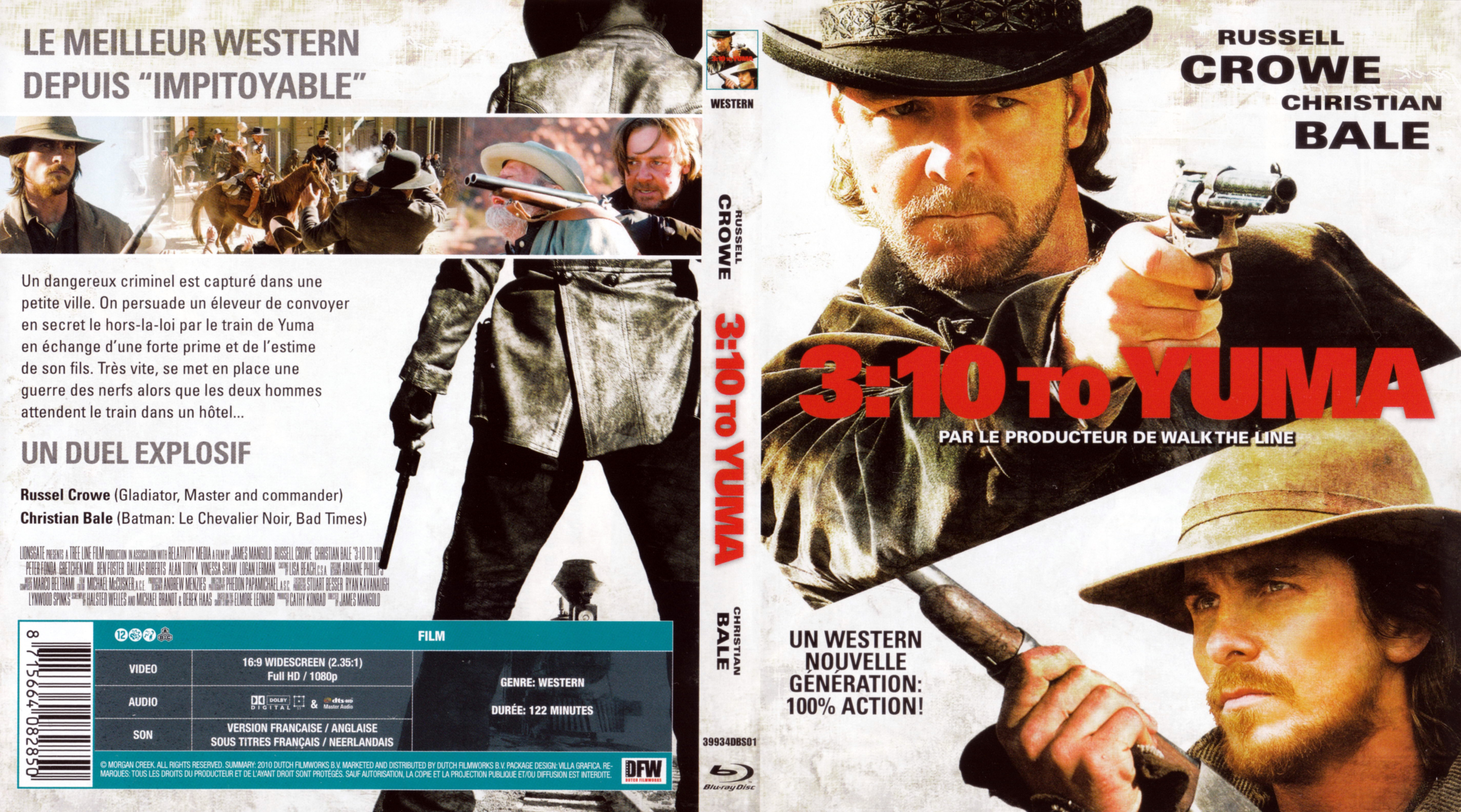 Jaquette DVD 3h10 pour Yuma (2007) (BLU-RAY) v2