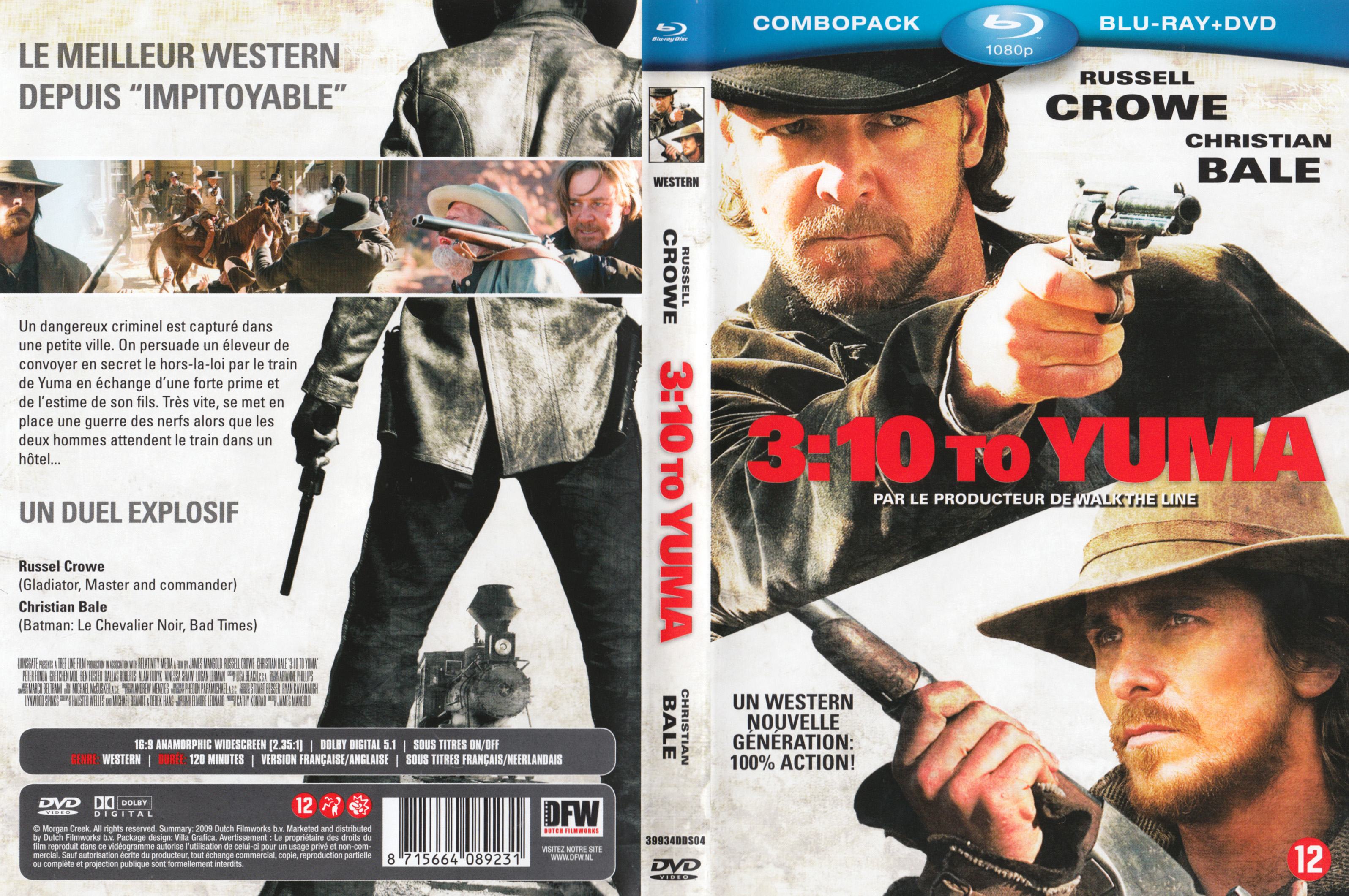 Jaquette DVD 3h10 pour Yuma (2007) (BLU-RAY) v3