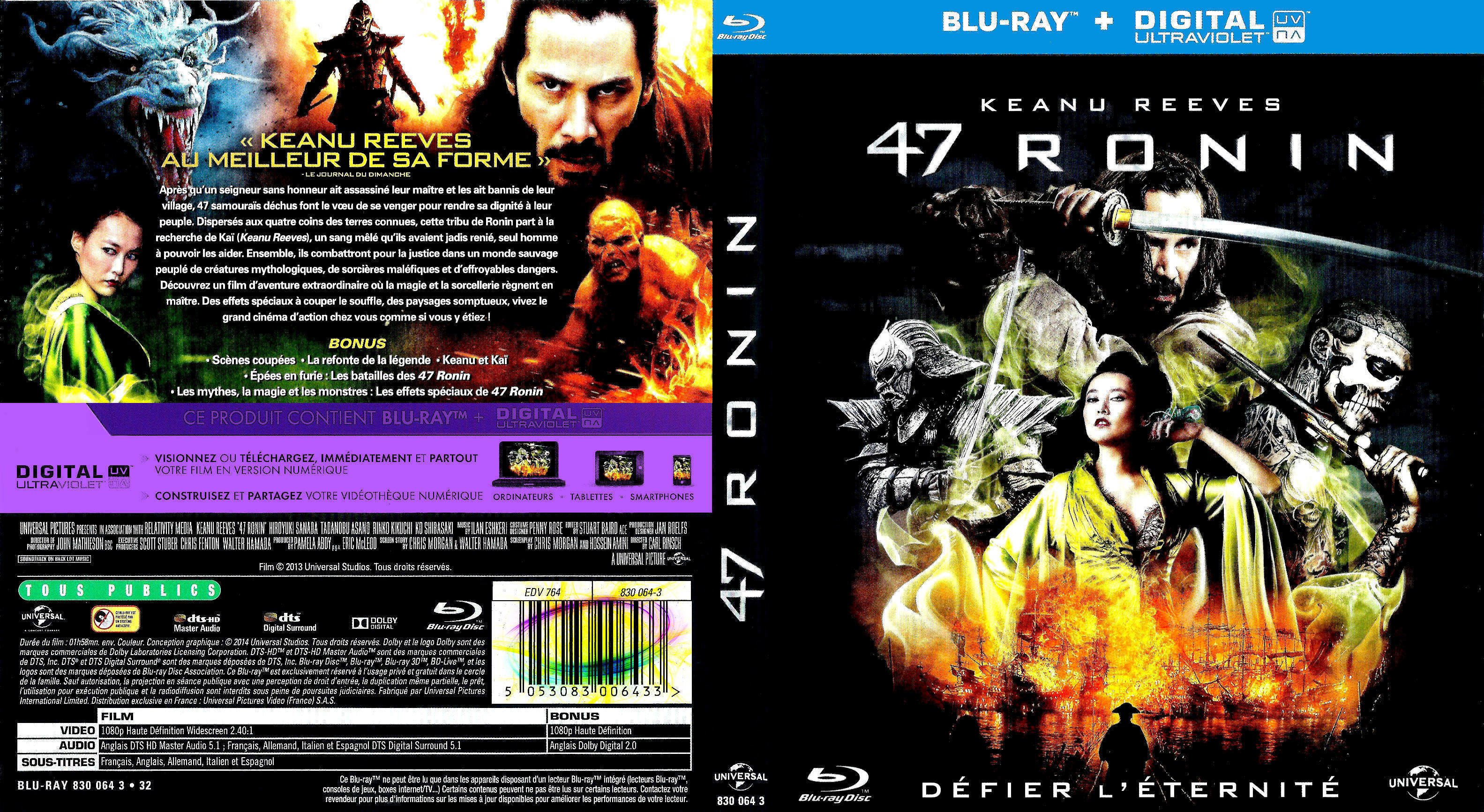 Jaquette DVD 47 ronin (BLU-RAY)