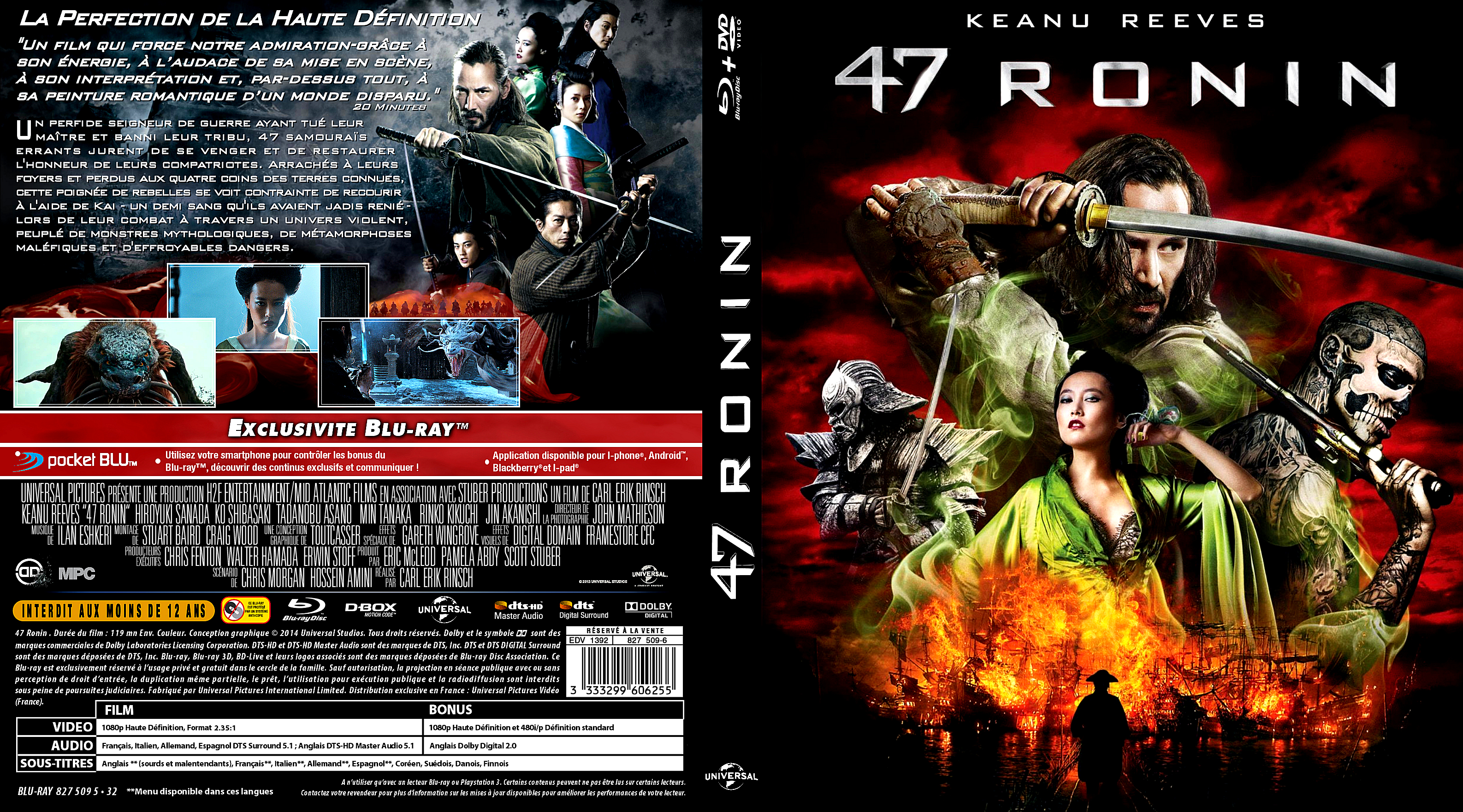 Jaquette DVD 47 ronin custom (BLU-RAY)