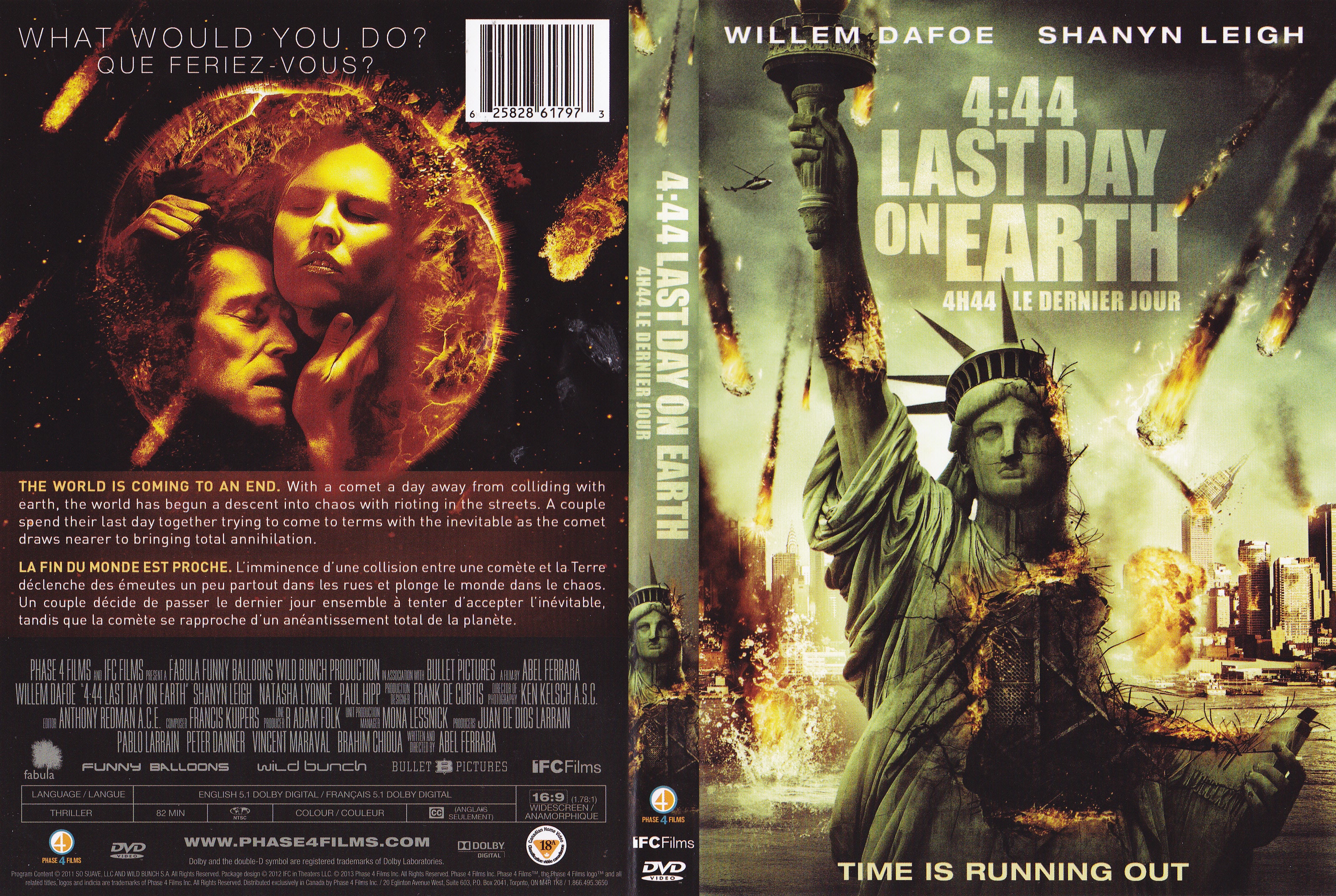 Jaquette DVD 4H44 Le dernier jour - 4H44 the last day (Canadienne)