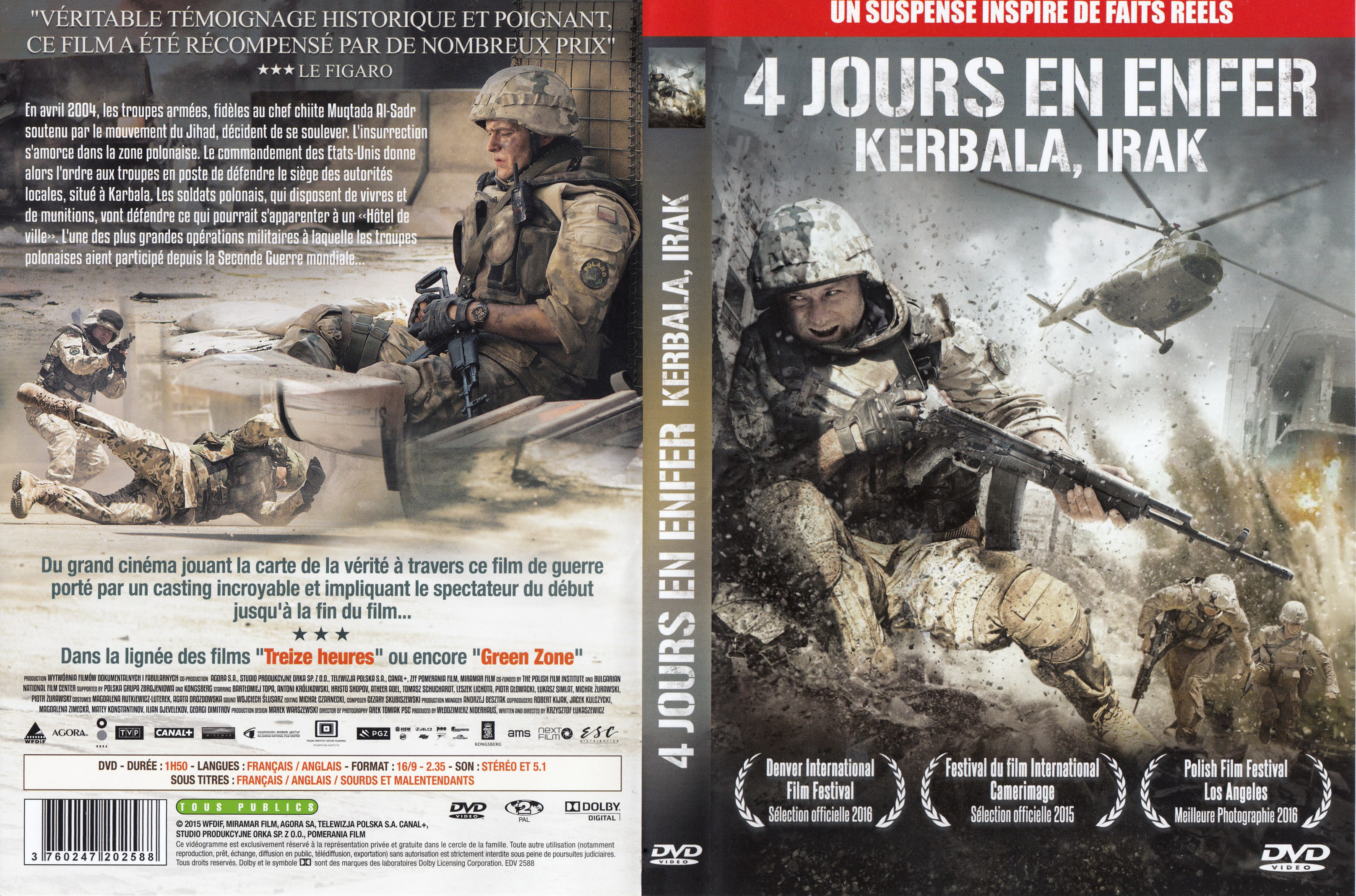 Jaquette DVD 4 Jours en enfer Kerbala Irak